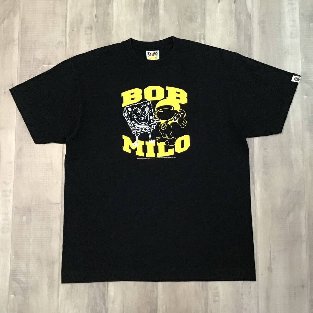 Spongebob Milo T Shirt A Bathing Ape Nigo Hoodie, Sweatshirt | PodTeesHub.com