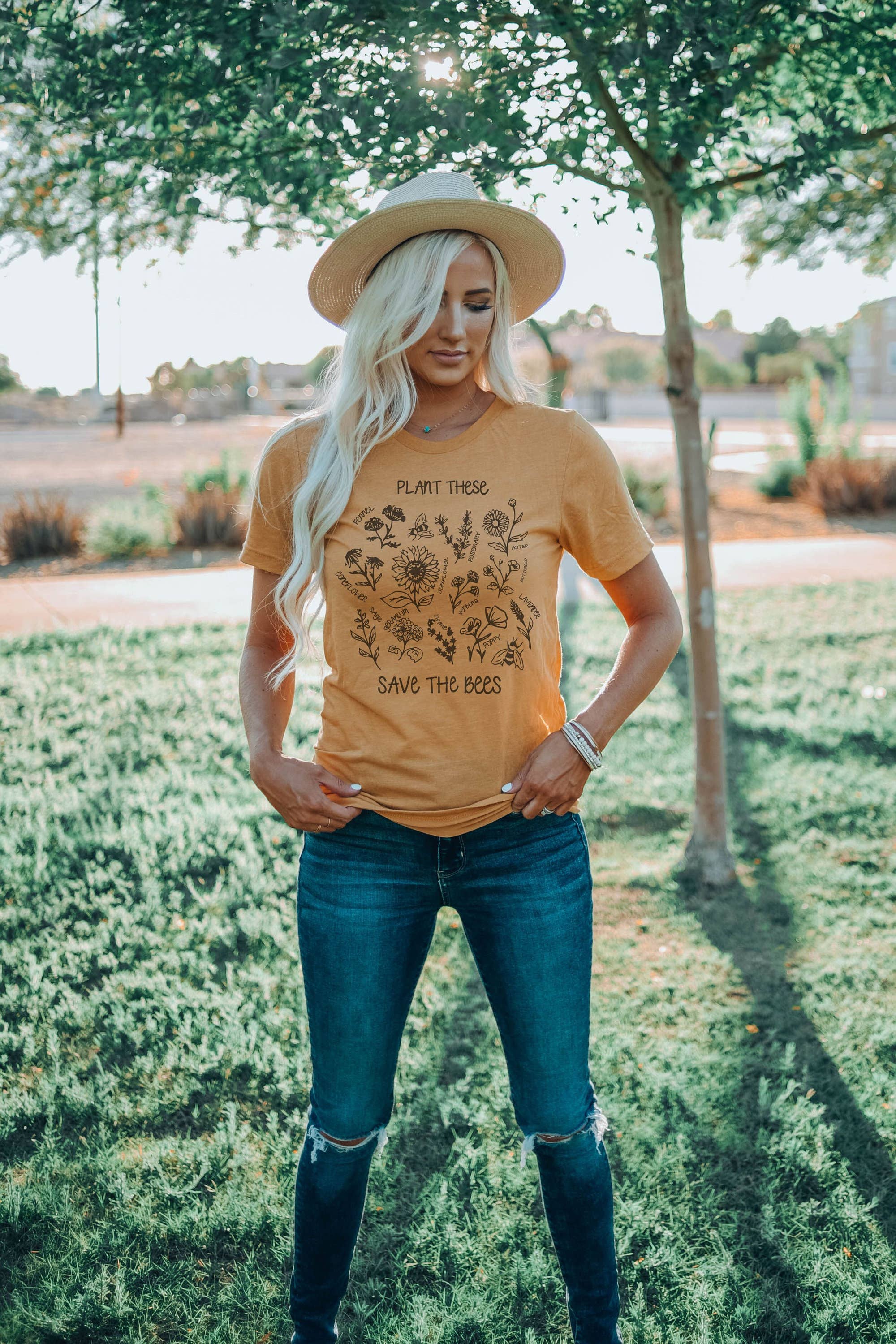 Plant These Save the Bees | Bee Lover Shirt Hoodie, Sweatshirt | PodTeesHub.com