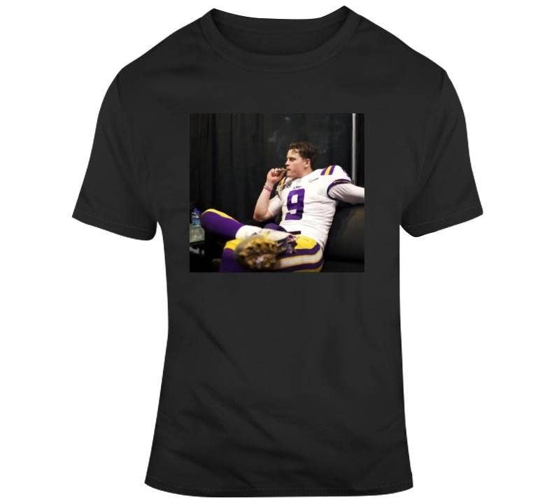 Joe Burrow Cincinnati Cigar Smoking T Shirt Hoodie, Sweatshirt | PodTeesHub.com