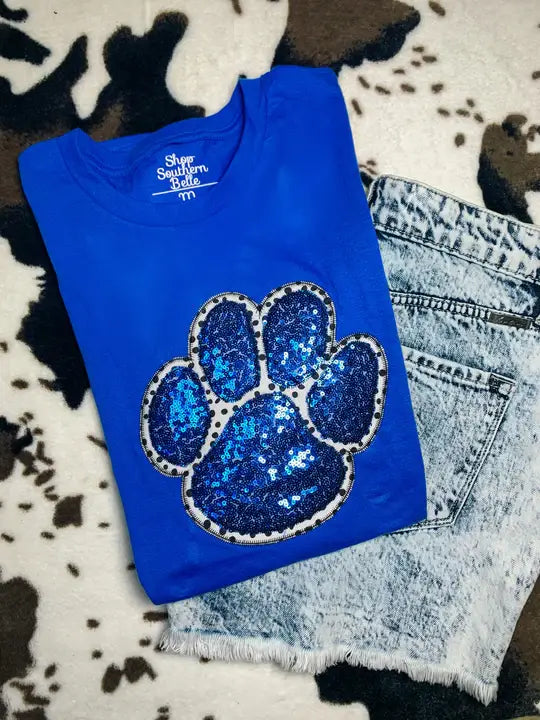 Paw Print Gameday Sweatshirt T-Shirts, Hoodie | PodTeesHub.com