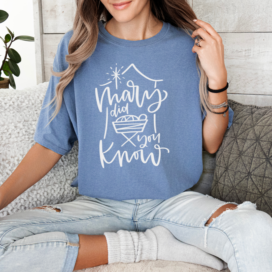 Mary Did You Know Christmas Graphic Tee - Christmas Holiday Hoodie, Sweatshirt | PodTeesHub.com