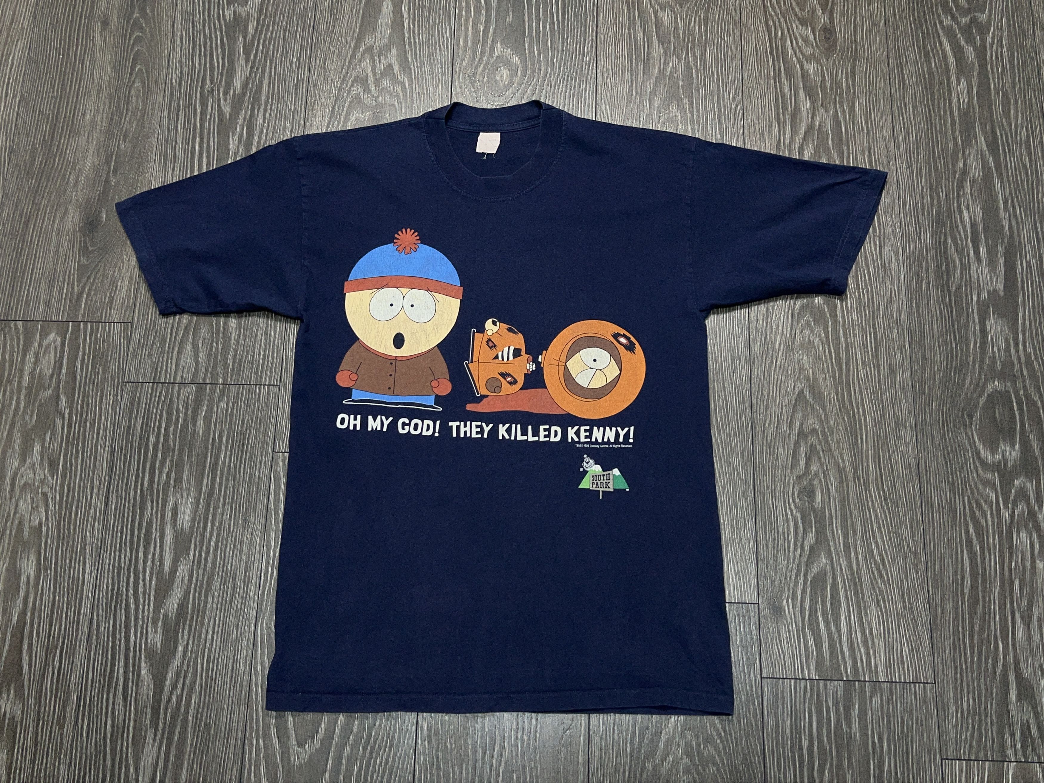 Vintage South Park Oh My God They Killed Kenny T Shirt Tee Sitcom Hoodie, Sweatshirt | PodTeesHub.com