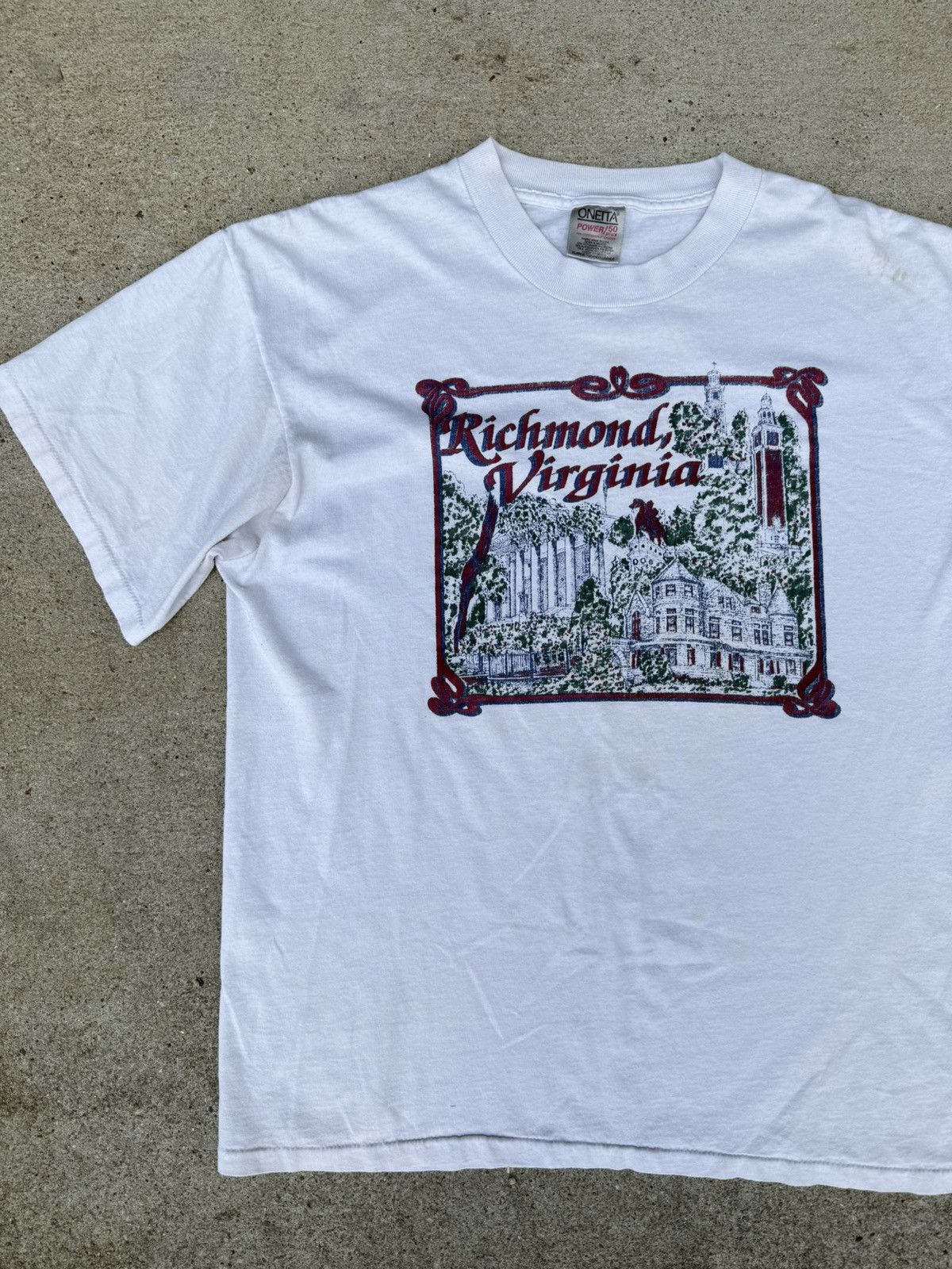Vintage Richmond Virginia Souvenir Oneita Xl 90s T-Shirts, Hoodie, Sweatshirt