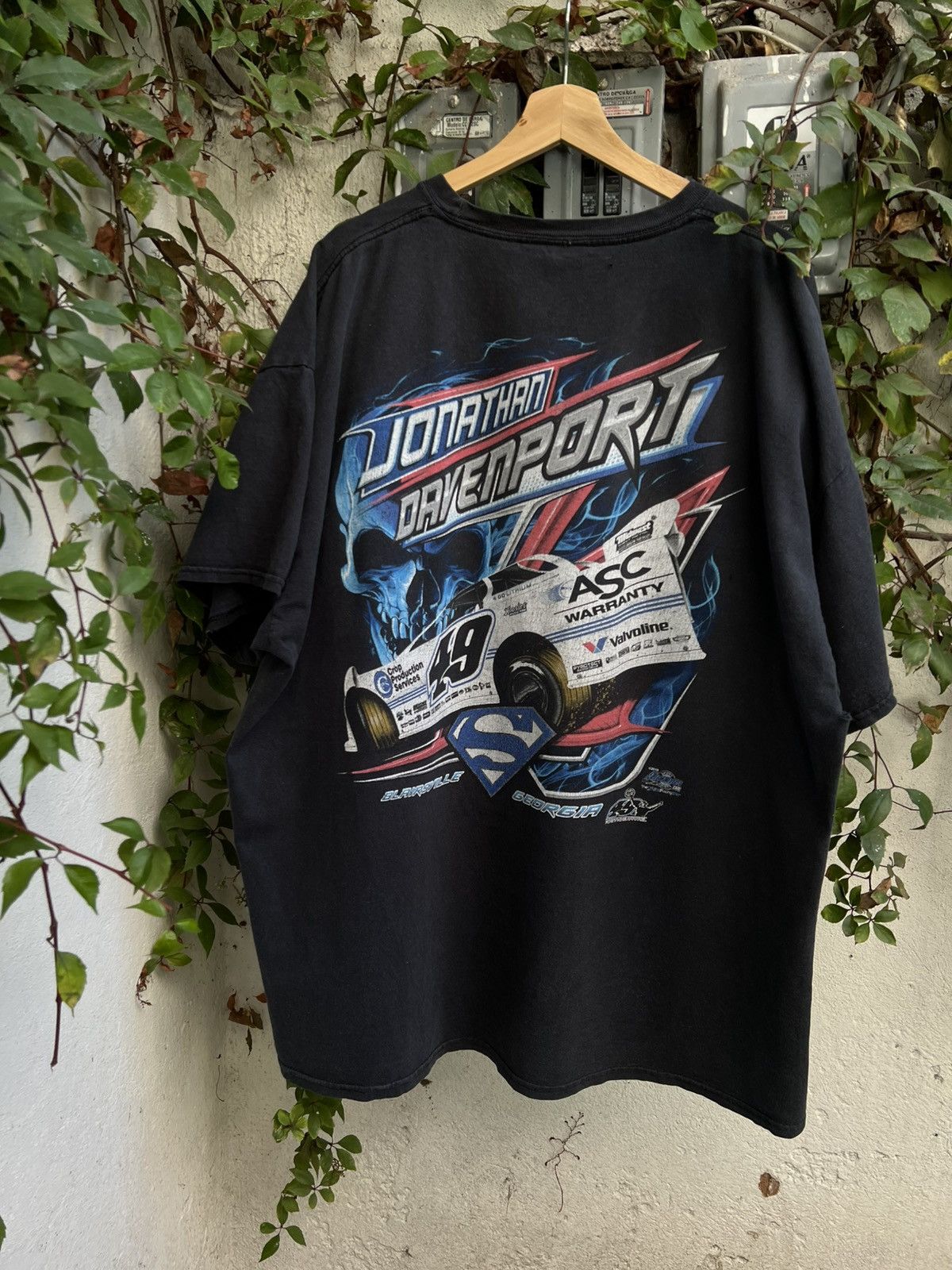 Nascar Jonathan Davenport Superman 49 Racing Nascar Tee Hoodie, Sweatshirt | PodTeesHub.com