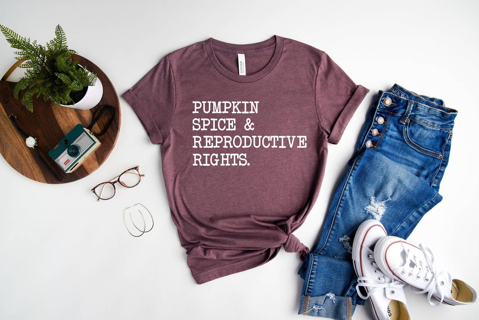 Pumpkin Spice and Reproductive Rightst-Shirt Hoodie, Sweatshirt | PodTeesHub.com