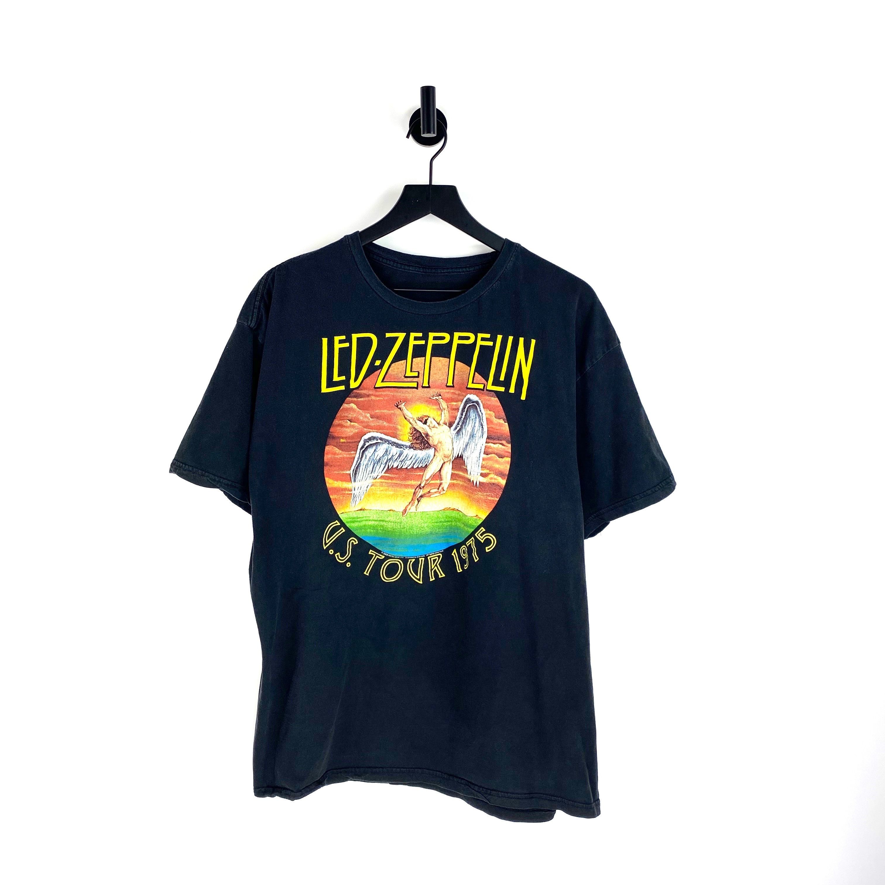 Zeppelin Led Zeppelin T Shirt Size Xl Black Band Tour Hoodie, Sweatshirt | PodTeesHub.com