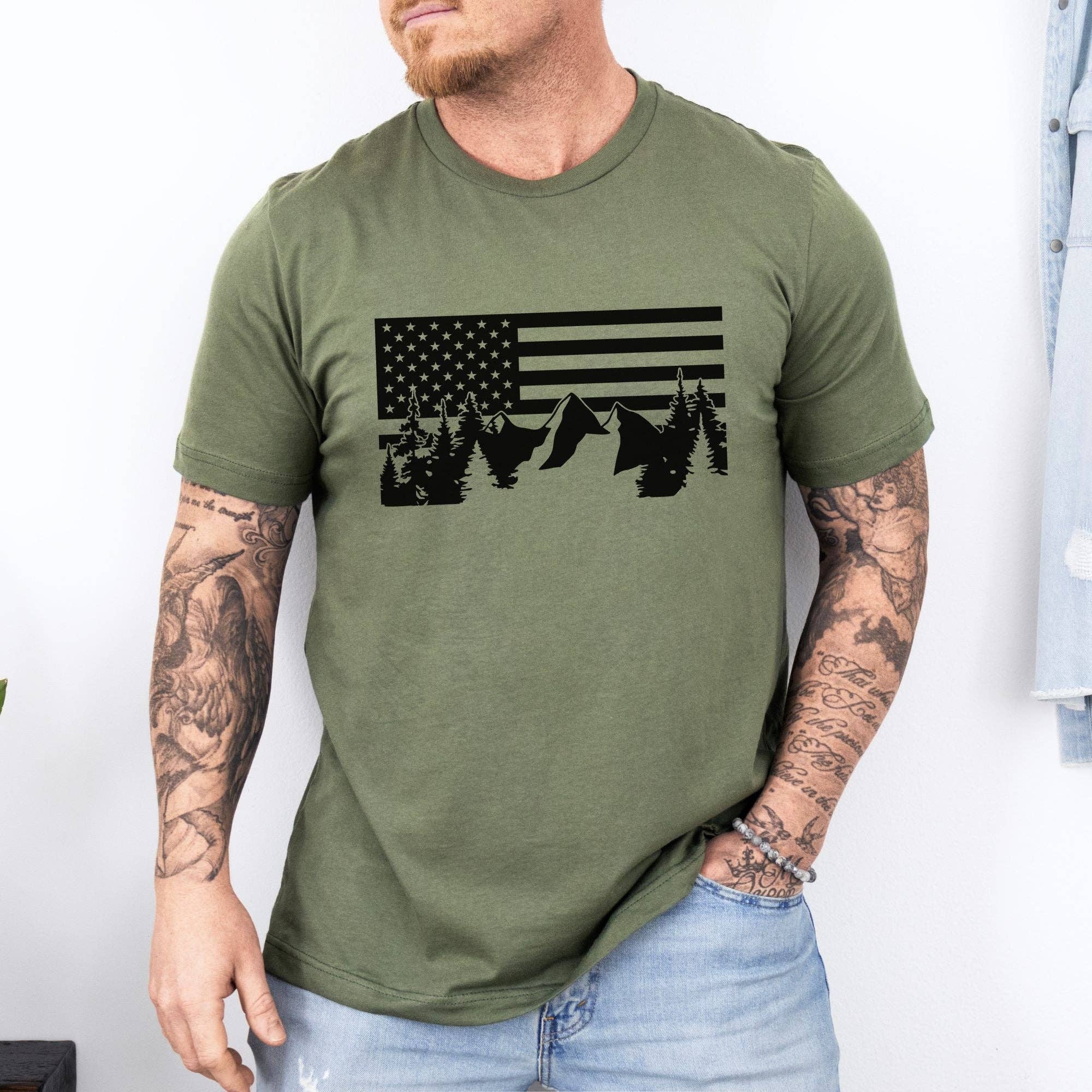 Nature Flag Tshirt Nature Graphic Tee *Unisex Fit* Hoodie, Sweatshirt | PodTeesHub.com