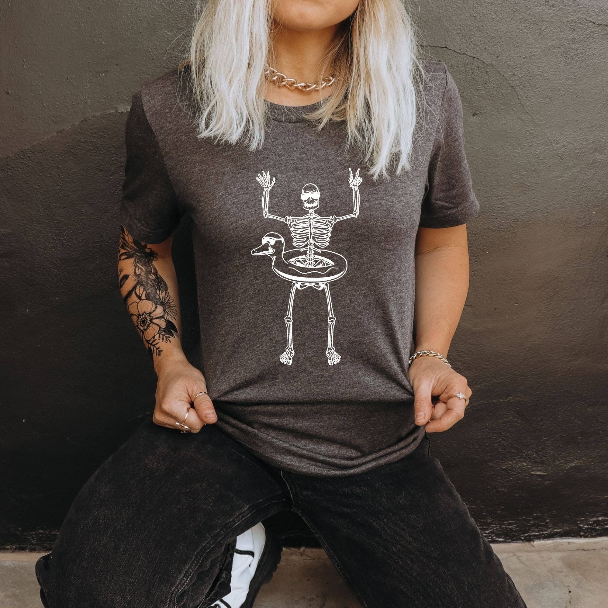 Summer Skeleton Floatin' Tshirt *Unisex Fit*141 Hoodie, Sweatshirt | PodTeesHub.com