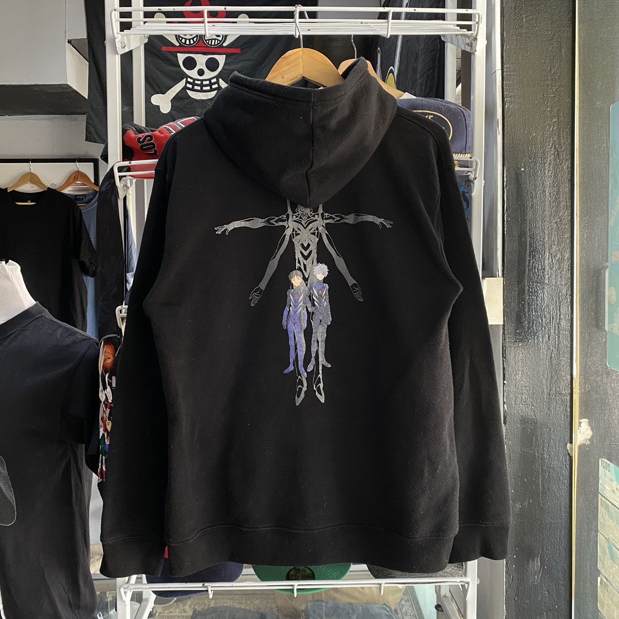 Japanese Brand X Vintage Neon Genesis Evangelion Hoodie Long Sleeve Anime T-Shirts, Sweatshirt | PodTeesHub.com