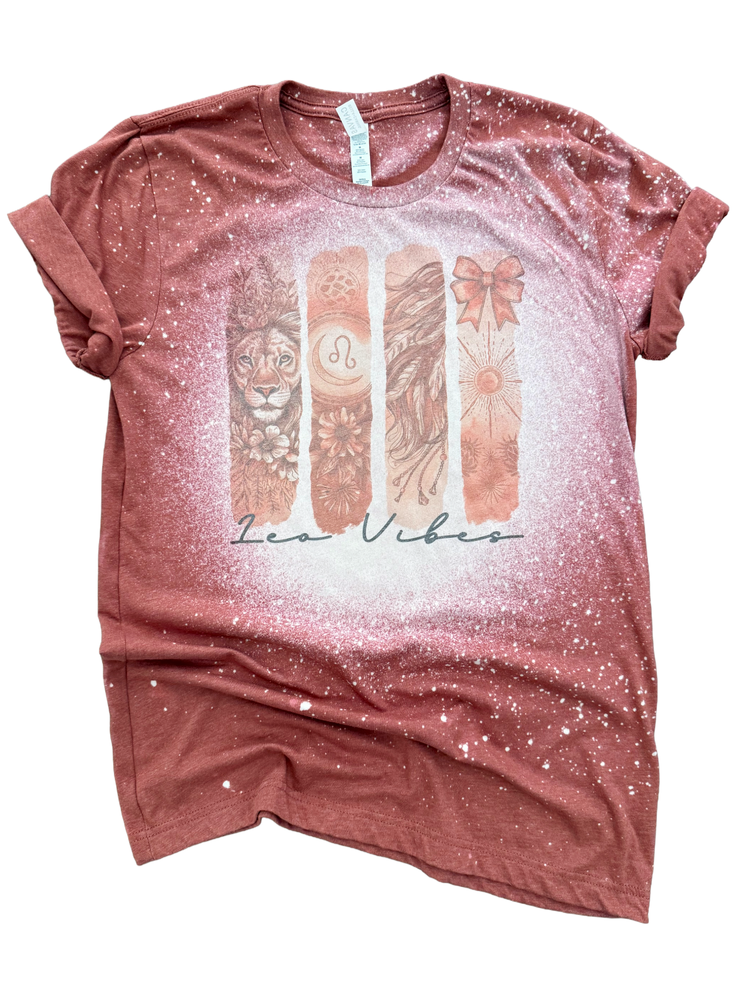 Leo Vibes – Zodiac Bleached Tee Hoodie, Sweatshirt | PodTeesHub.com