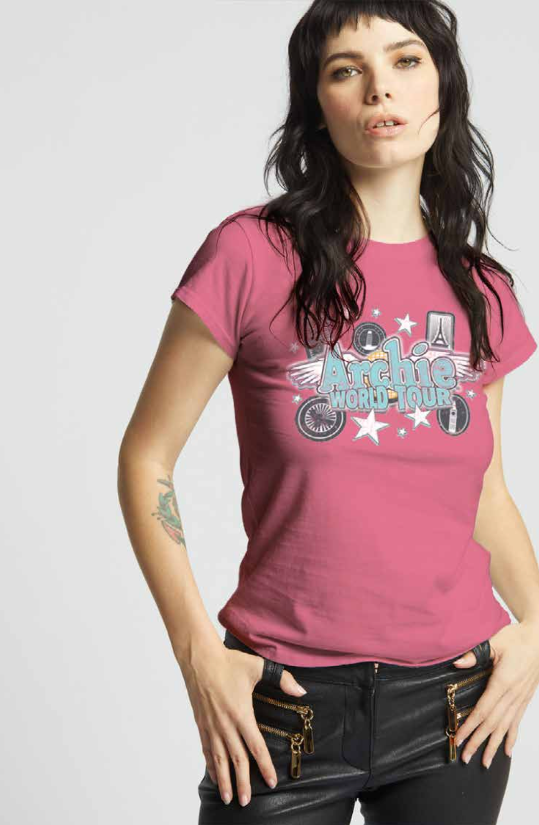 303596 - 330 Archie World Tour Baby Graphic Tee Hoodie, Sweatshirt | PodTeesHub.com