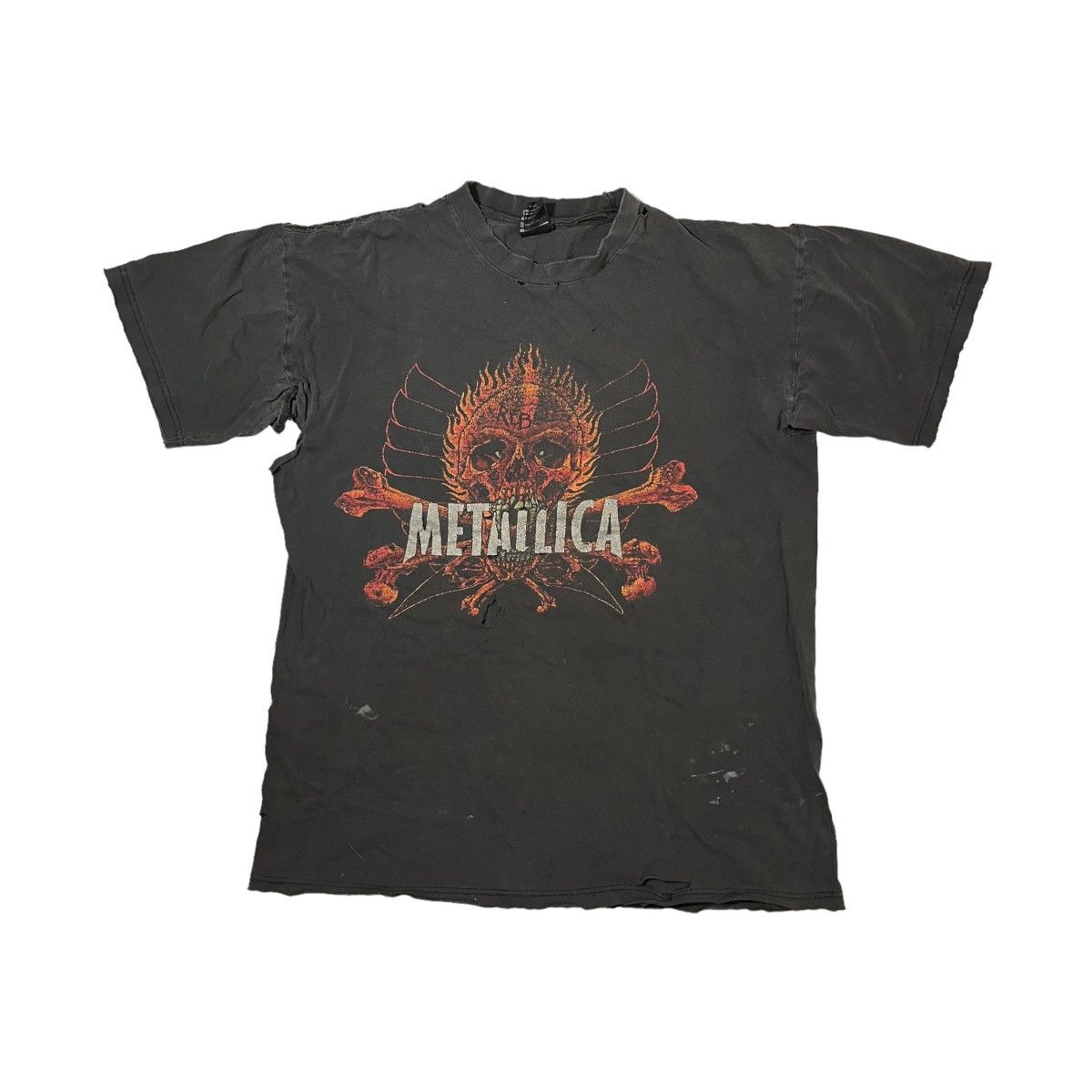 Metallica X Vintage 90s Thrashed Metallica Pushead Tee Hoodie, Sweatshirt | PodTeesHub.com