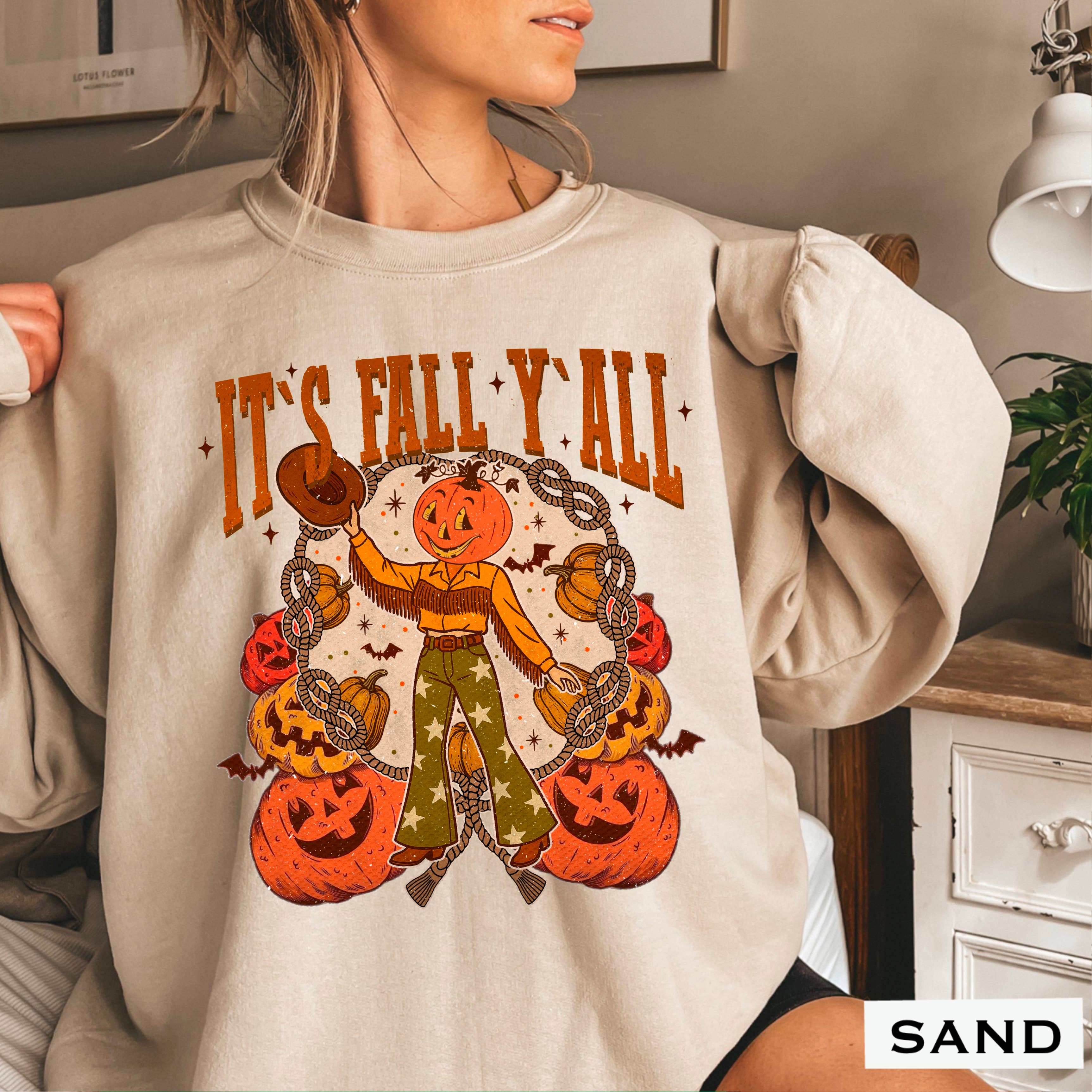 It’S  Fall Y’All Fall Graphic Sweatshirt Women T-Shirts, Hoodie | PodTeesHub.com
