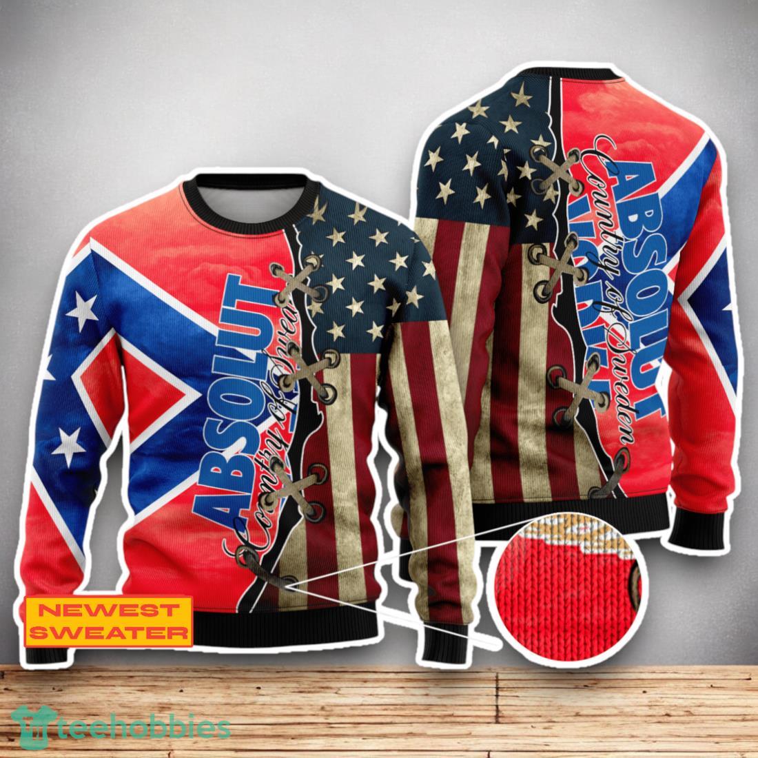 Absolut Vodka USA Flag 3D Sweater For Men Women