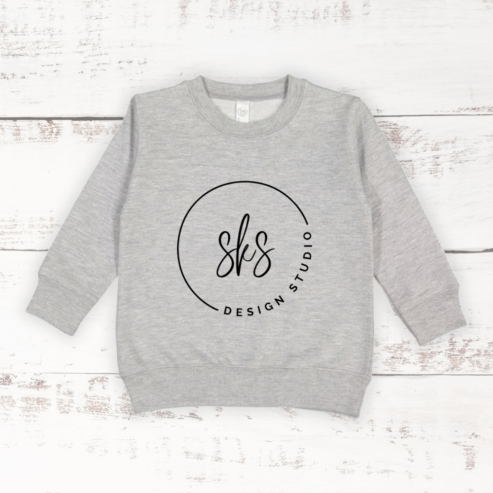 Custom Logo | Toddler Crewneck Sweatshirt [Rabbit Skins] T-Shirts, Hoodie | PodTeesHub.com