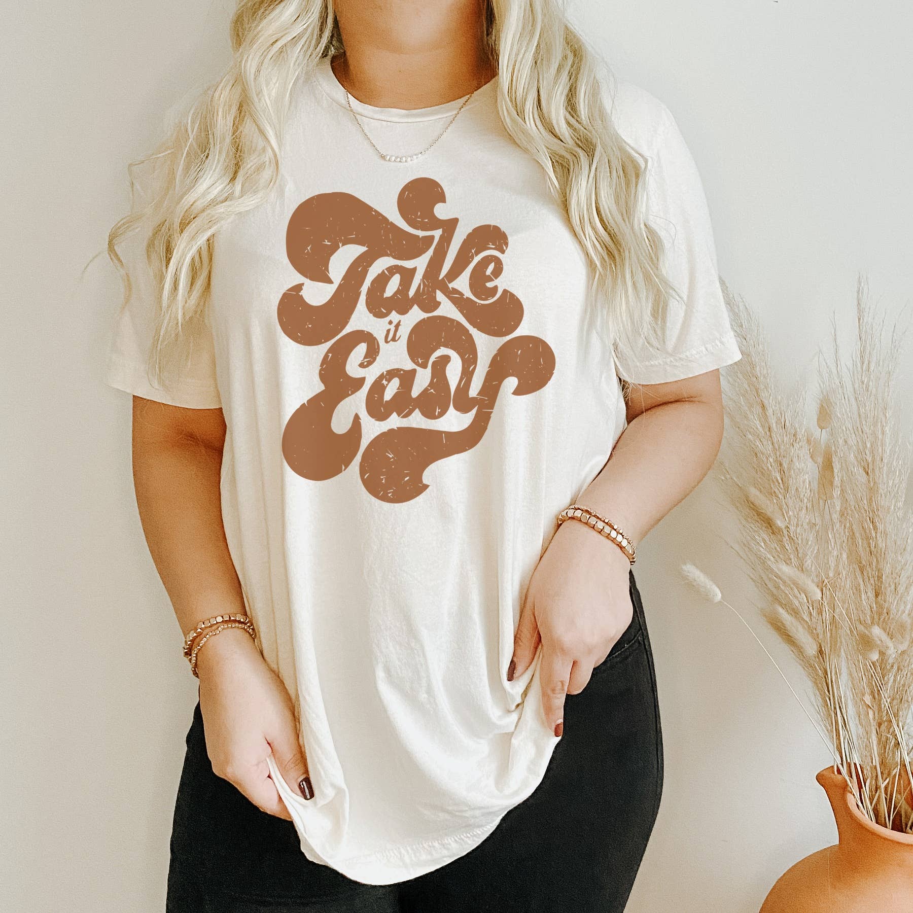 Take It Easy Tee | Retro Shirt | Funny/Sarcastic Hoodie, Sweatshirt | PodTeesHub.com
