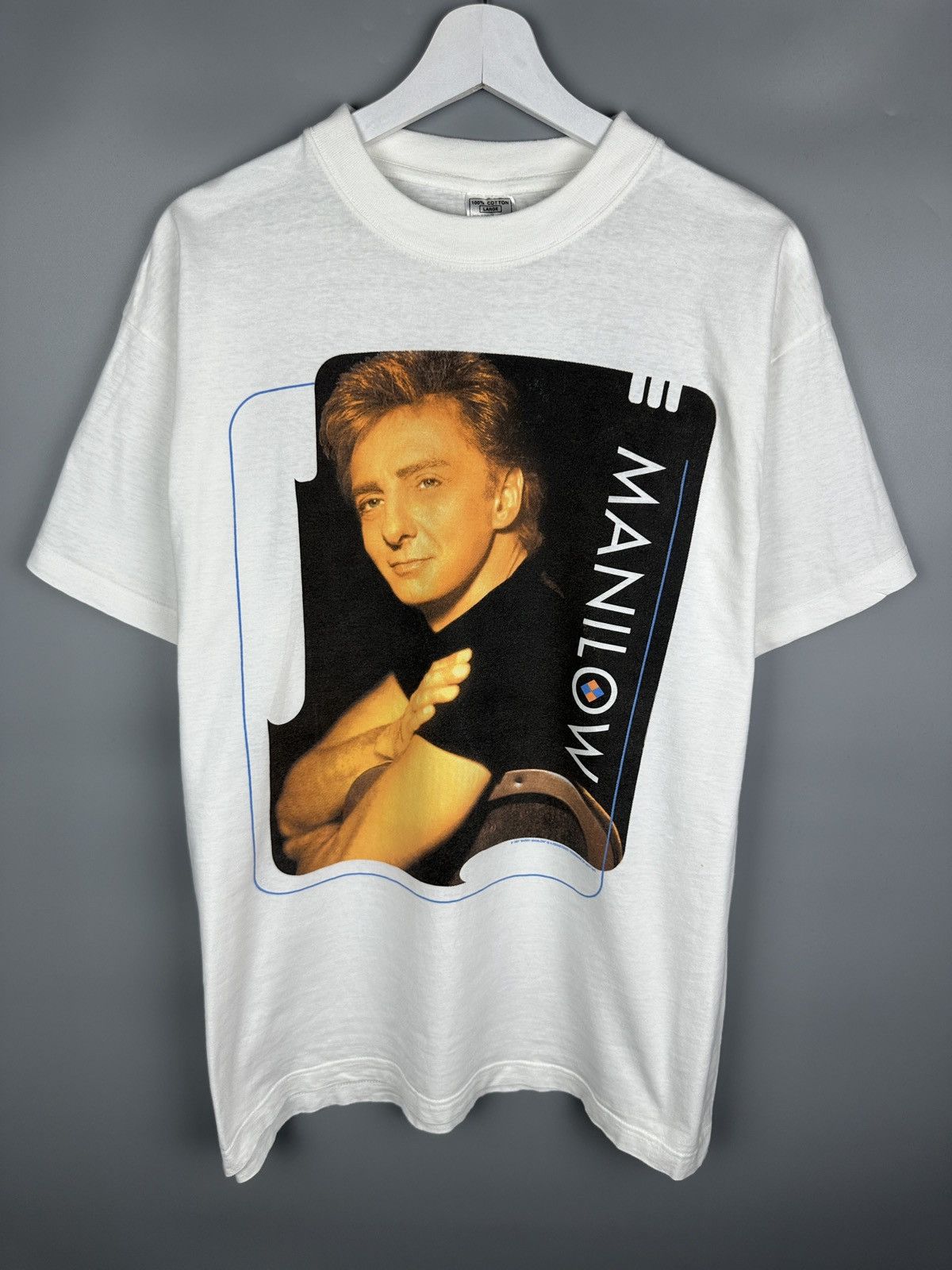 Band Tees 1997 Vintage Barry Manilow World Tour T Shirt Rock Metal 90s Hoodie, Sweatshirt | PodTeesHub.com