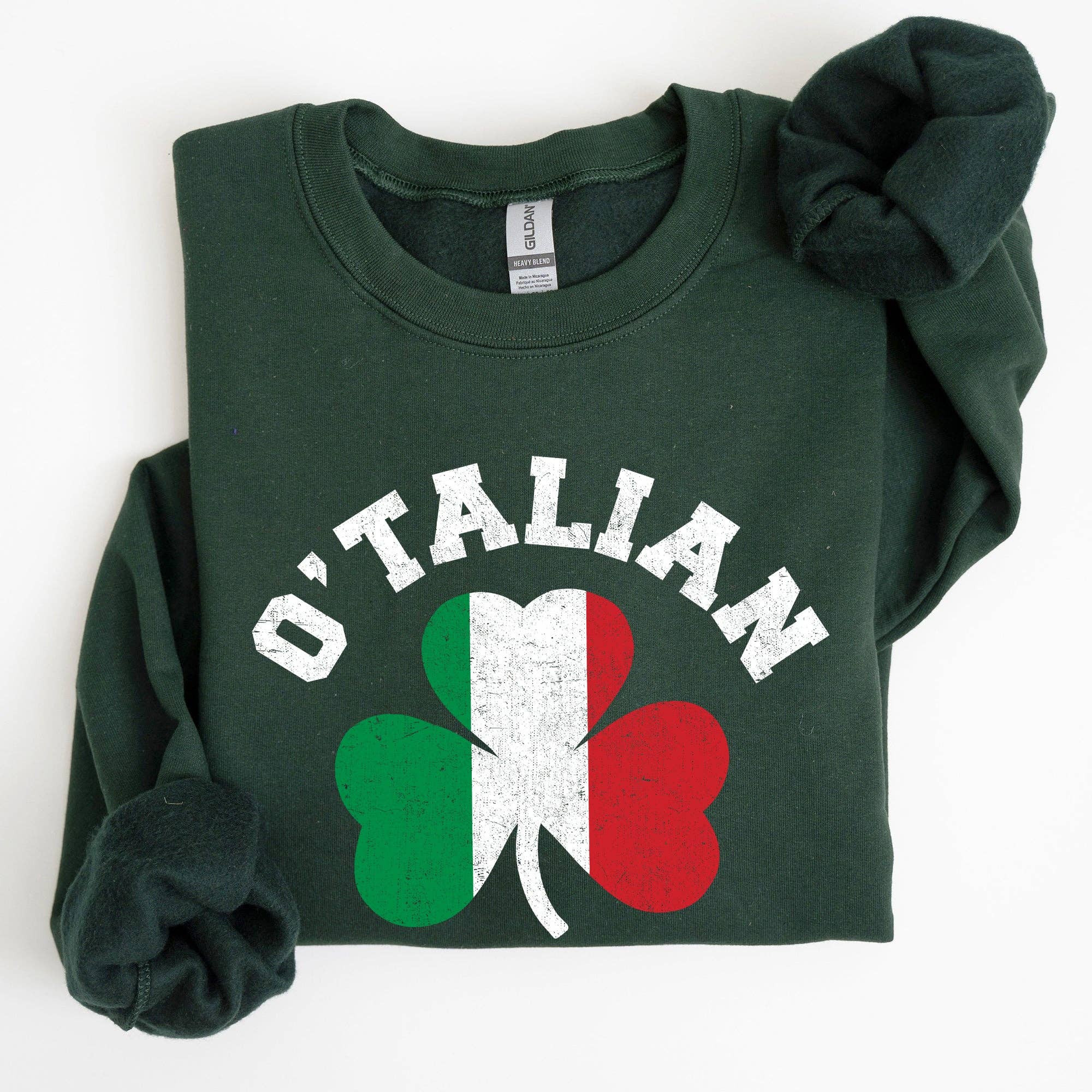 Italian Shamrock, Flag, St Patrick's Day Sweatshirt T-Shirts, Hoodie | PodTeesHub.com