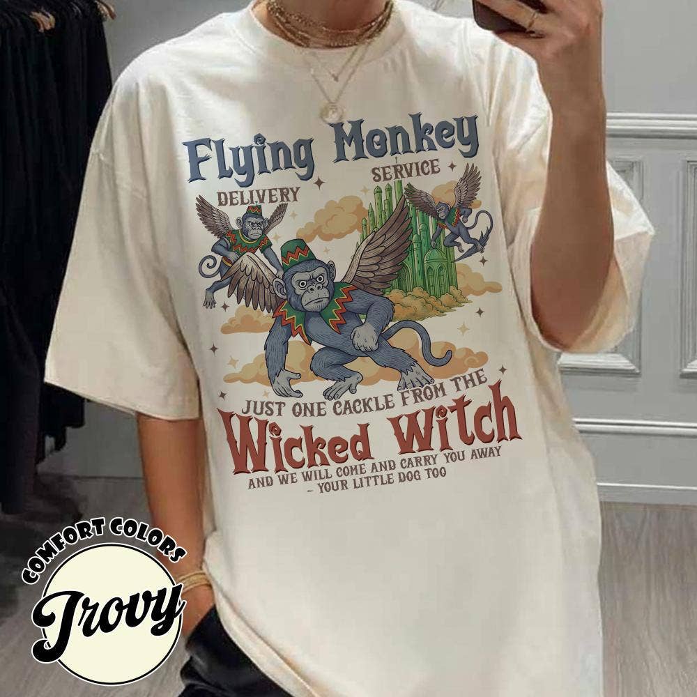 Wicked Inspired Flying Monkey Delivery Tee Hoodie, Sweatshirt | PodTeesHub.com