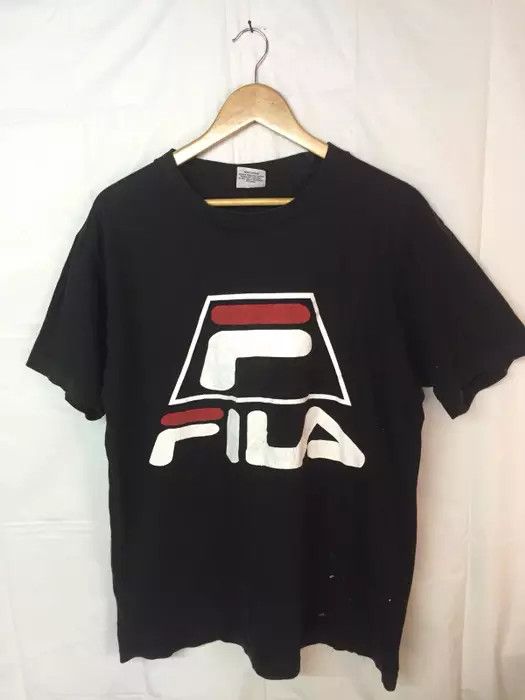 Fila Tee Big Logo Tee Spellout Hoodie, Sweatshirt | PodTeesHub.com