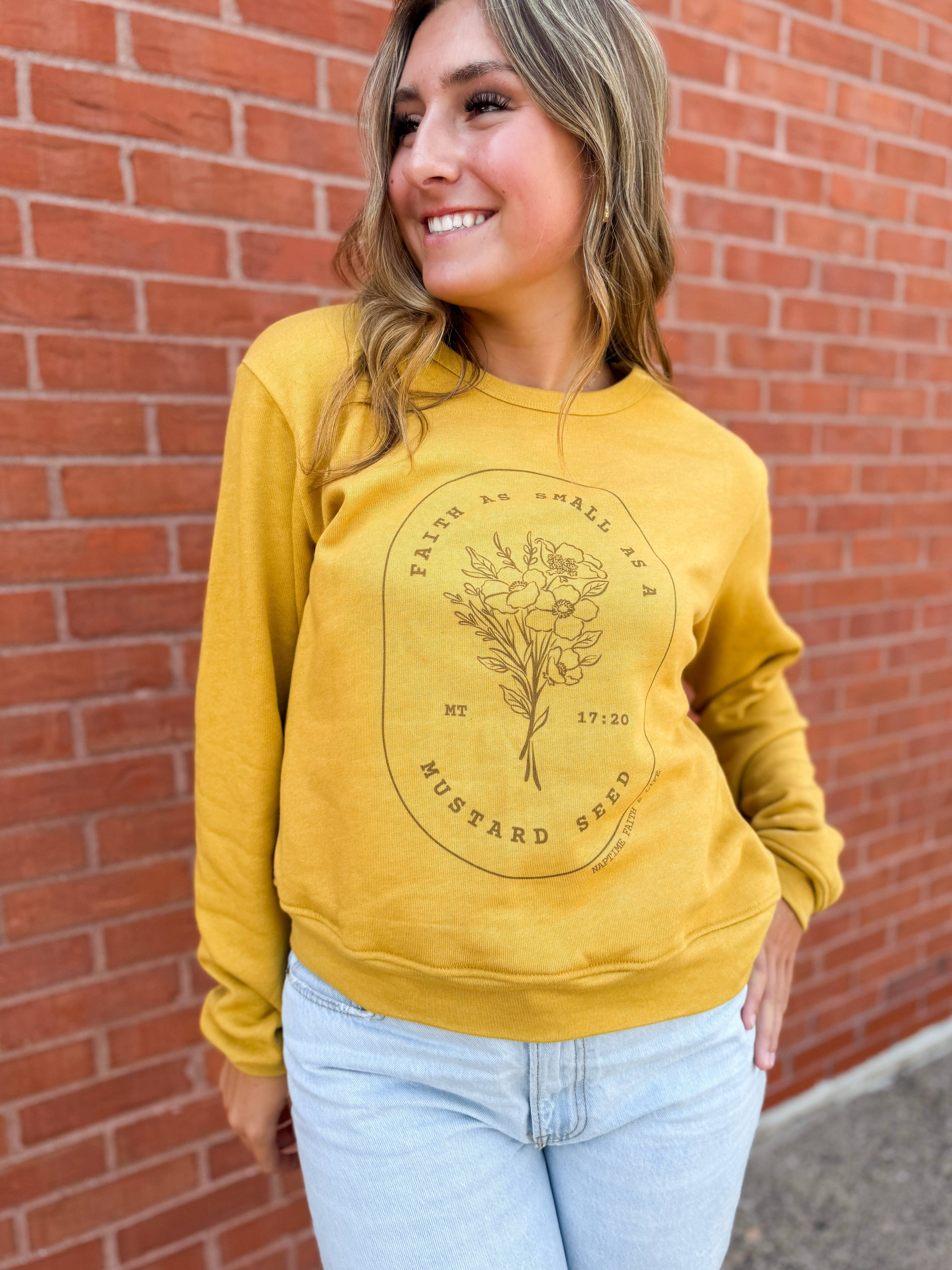 Mustard Seed Faith Women's Christian Graphic Sweatshirt T-Shirts, Hoodie | PodTeesHub.com