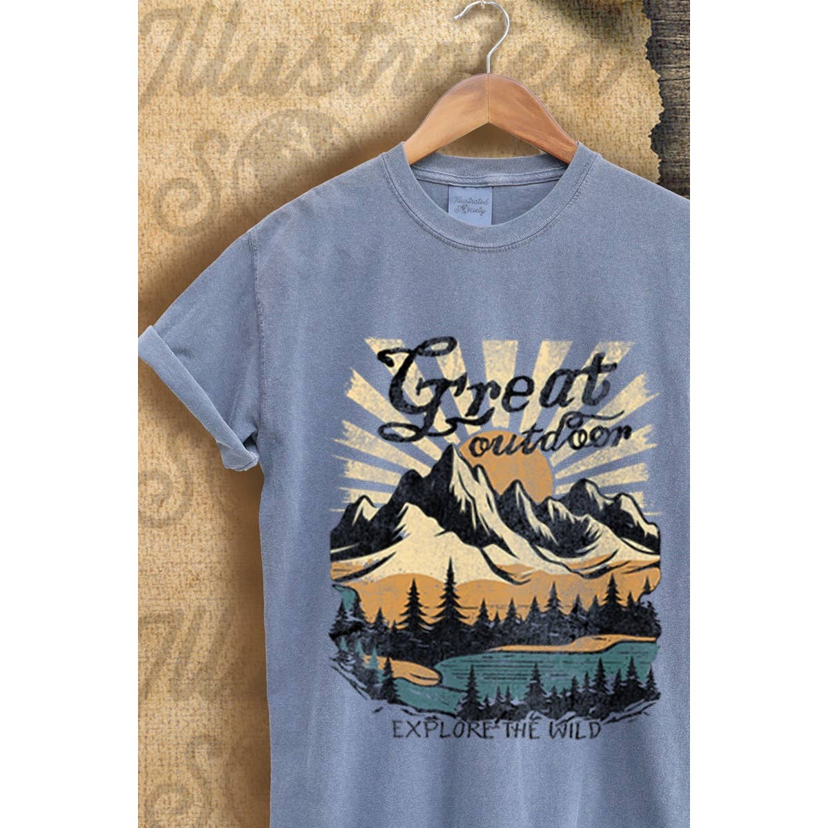 Great Outdoor Vintage Graphic  Tee Hoodie, Sweatshirt | PodTeesHub.com