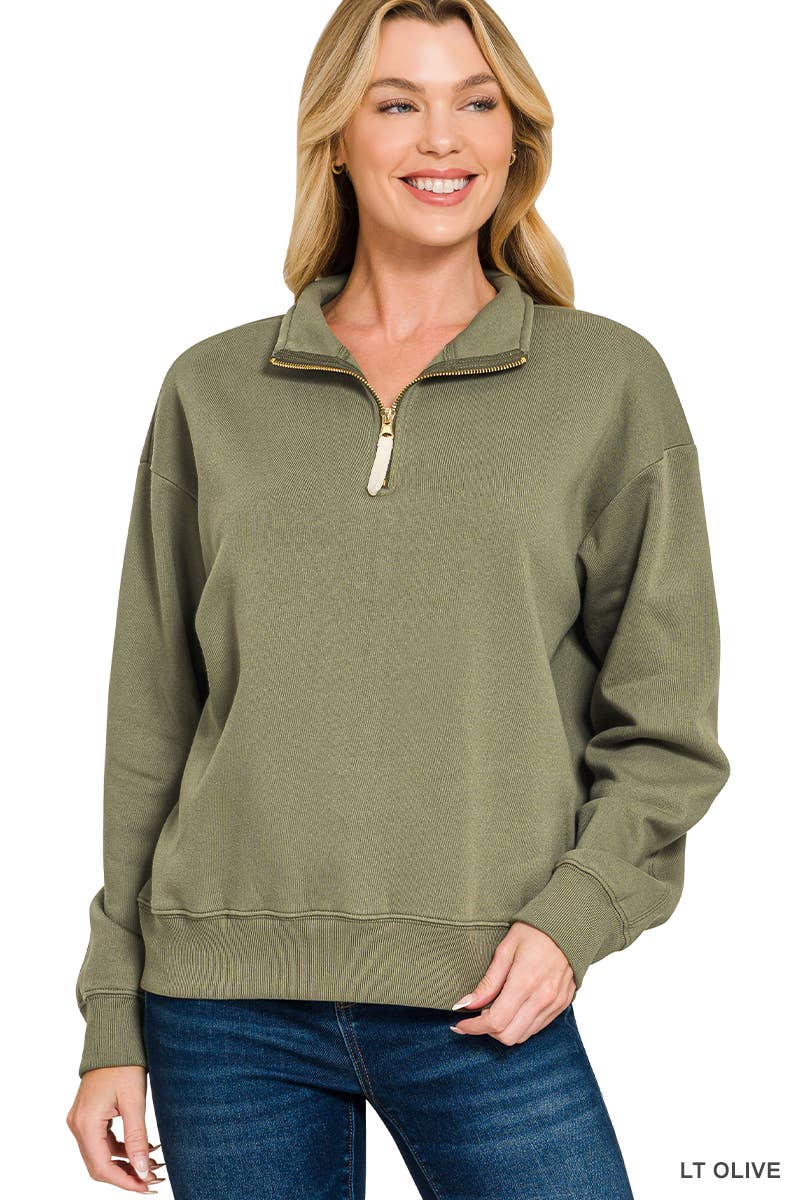 ...1209 Fleece Half Zip Sweatshirt SI-28368 T-Shirts, Hoodie | PodTeesHub.com
