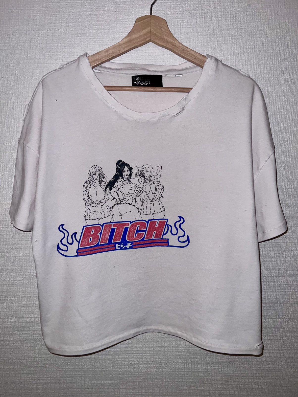 Vintage Toru Muranishi Hand Painted Distressed Graphic Tee 1 Of 1 Hoodie, Sweatshirt | PodTeesHub.com