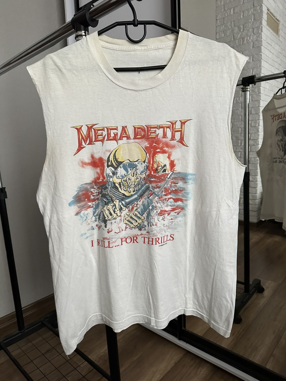 1988 Megadeth I Kill For Thrills Vintage Band Tour T Shirt Hoodie, Sweatshirt | PodTeesHub.com