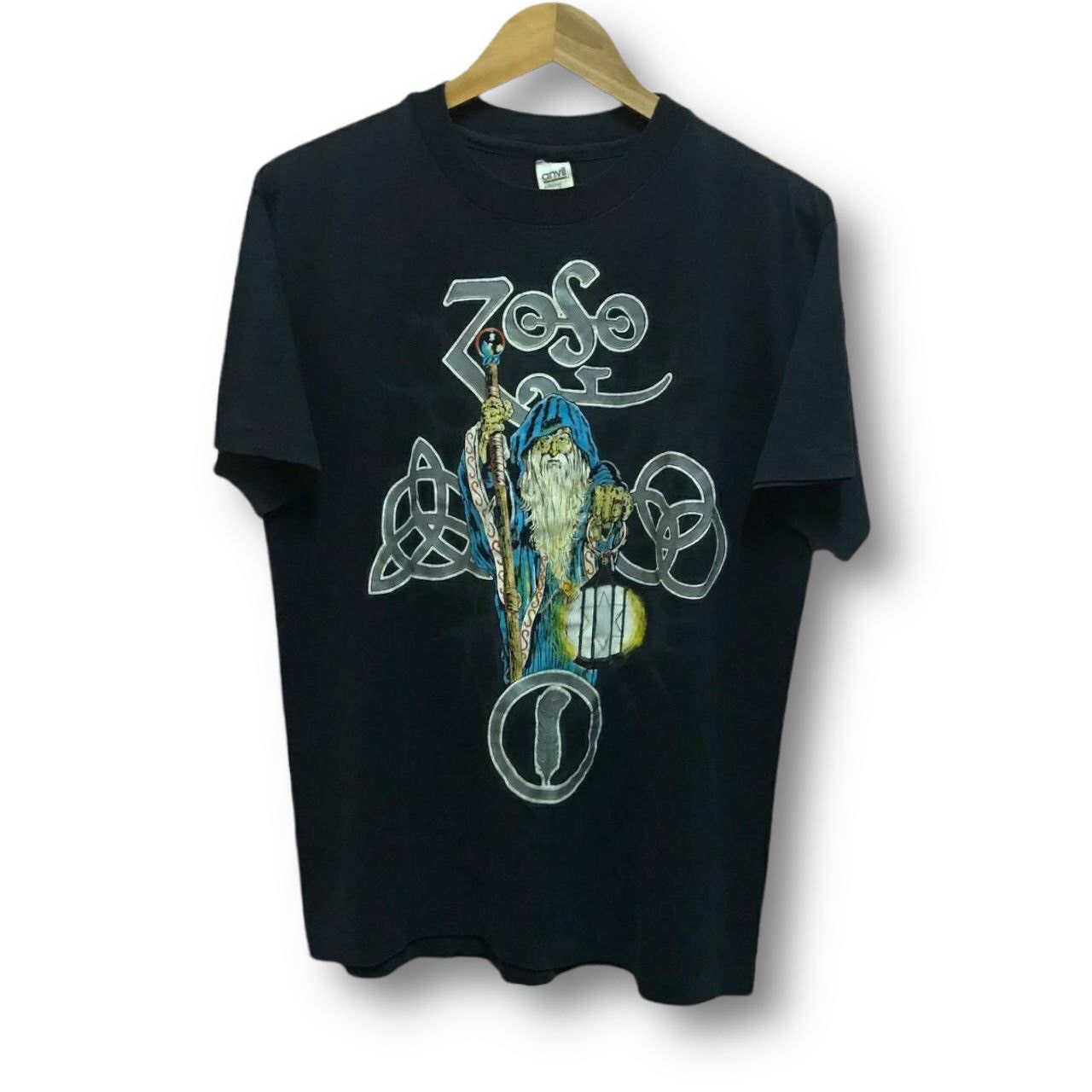 Led Zeppelin X Vintage Vintage 80s Led Zeppelin Zoso T Shirt Hoodie, Sweatshirt | PodTeesHub.com