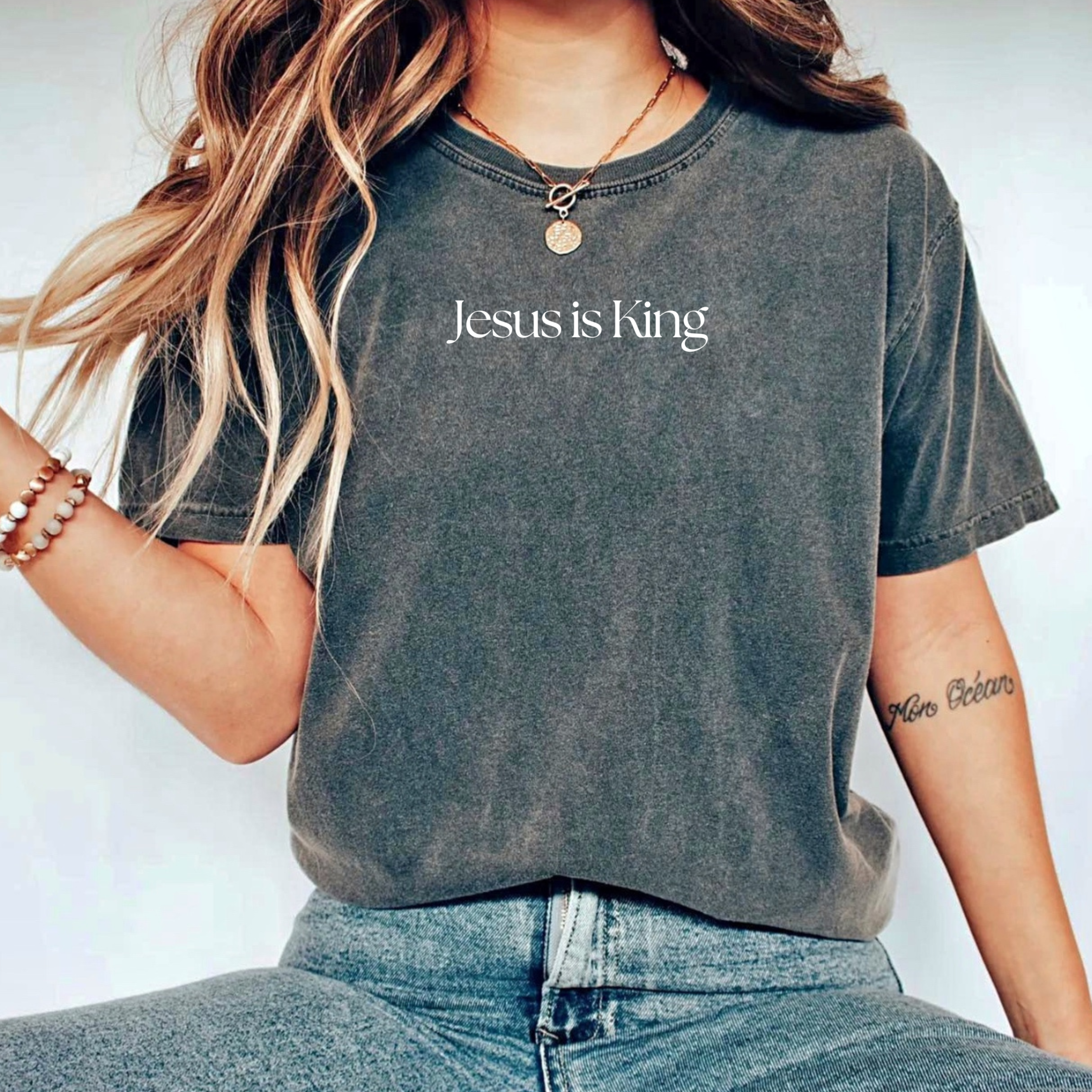 Jesus Is King Comfort Colors Heavyweight Easter T-Shirt Hoodie, Sweatshirt | PodTeesHub.com