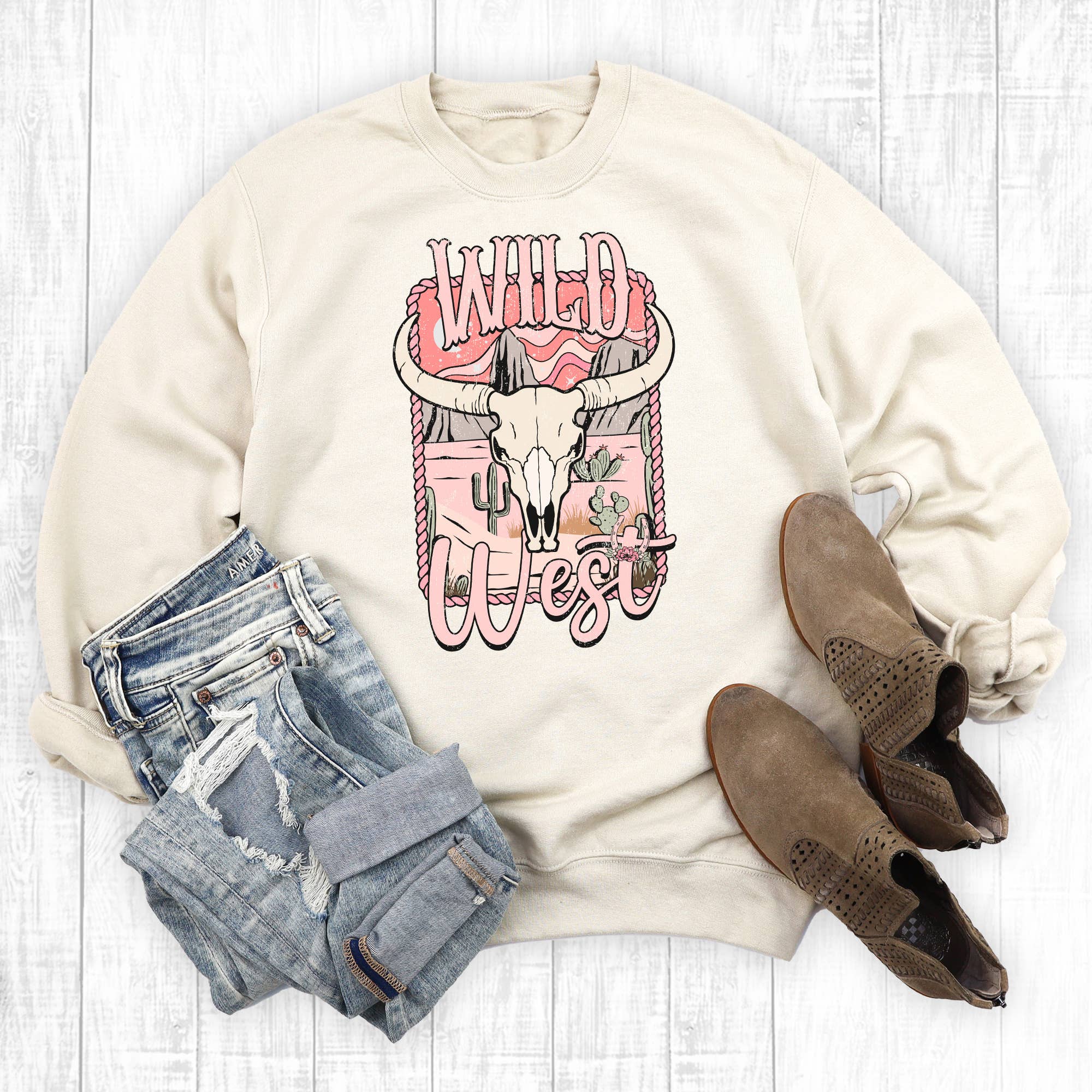 Western Wild West Cowgirls Sweatshirt T-Shirts, Hoodie | PodTeesHub.com