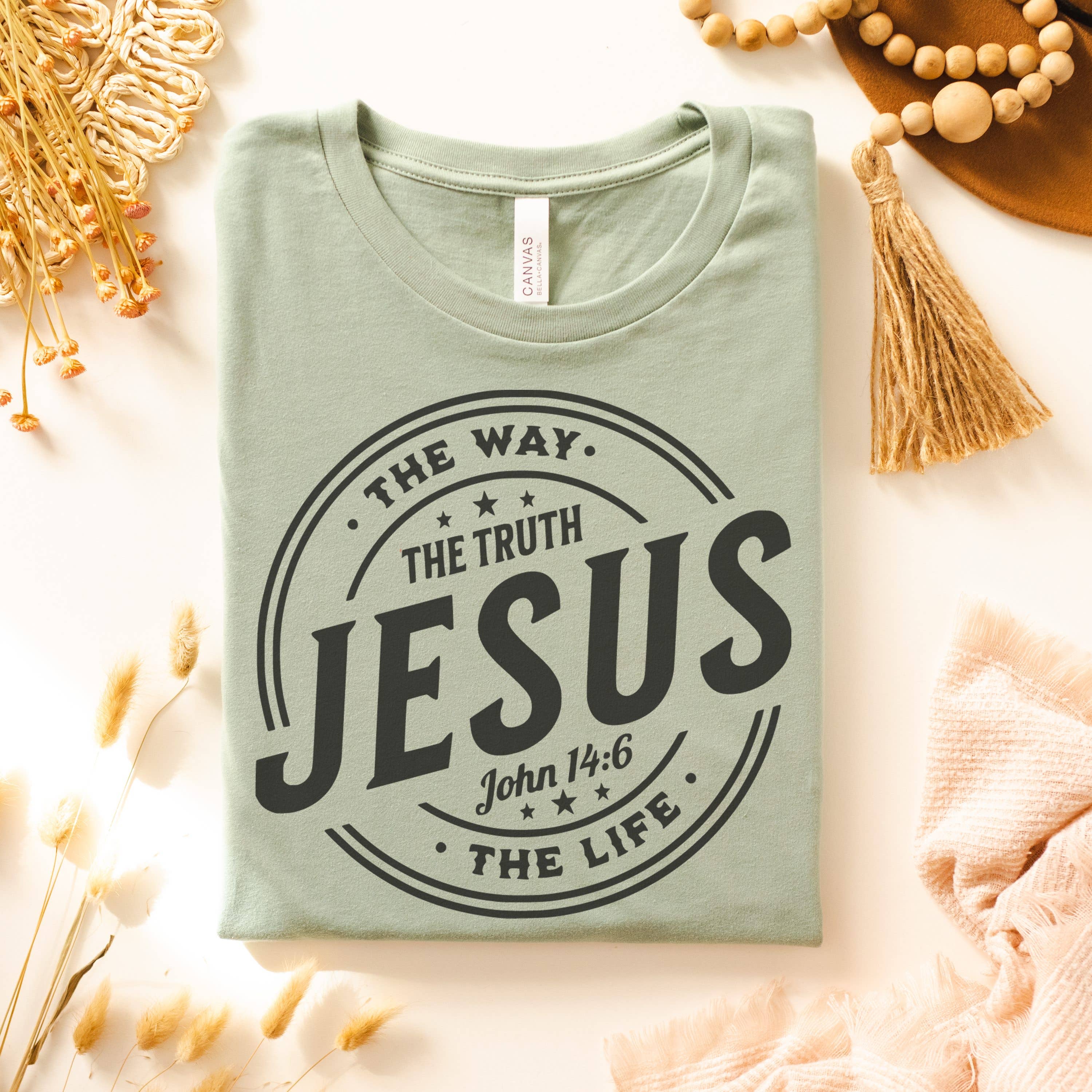 The Way the Truth the Life Religious Graphic Tee Hoodie, Sweatshirt | PodTeesHub.com
