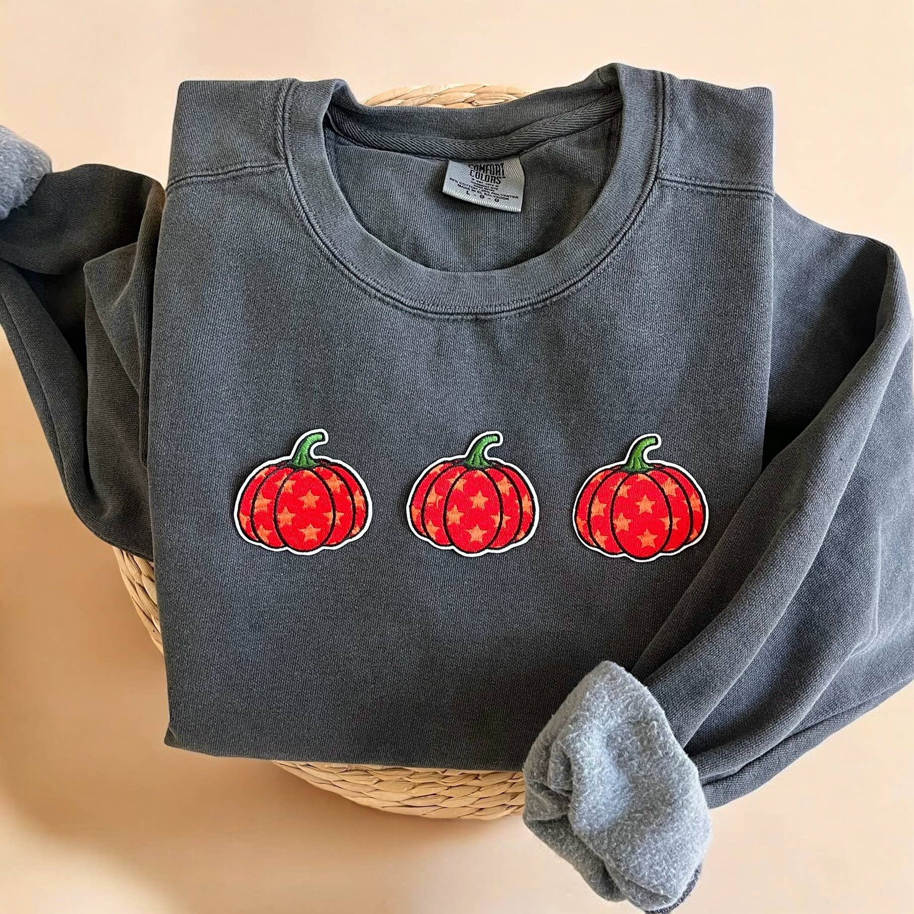 Comfort Colors® Pumpkin Crewneck Sweatshirt T-Shirts, Hoodie | PodTeesHub.com