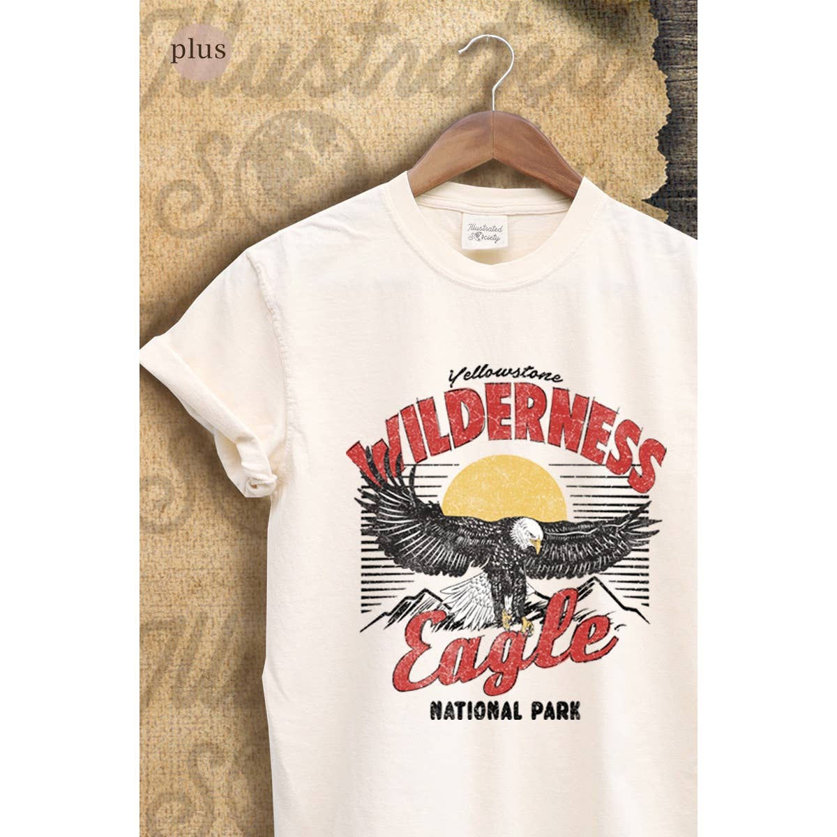 Wilderness Eagle   Vintage Graphic Plus Tee Hoodie, Sweatshirt | PodTeesHub.com