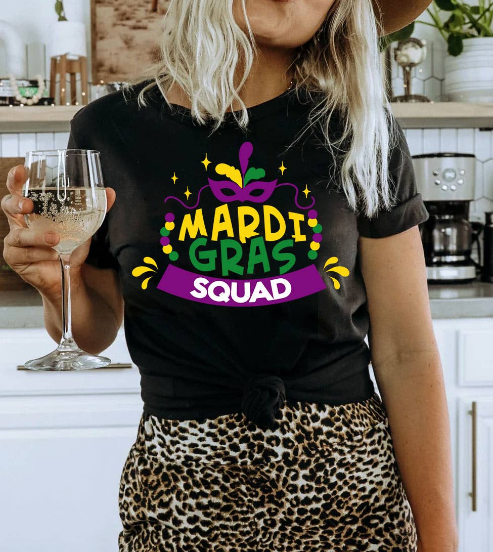 Mardi Gras Squad - Party Friends Fun Cute Nola T-Shirt Hoodie, Sweatshirt | PodTeesHub.com