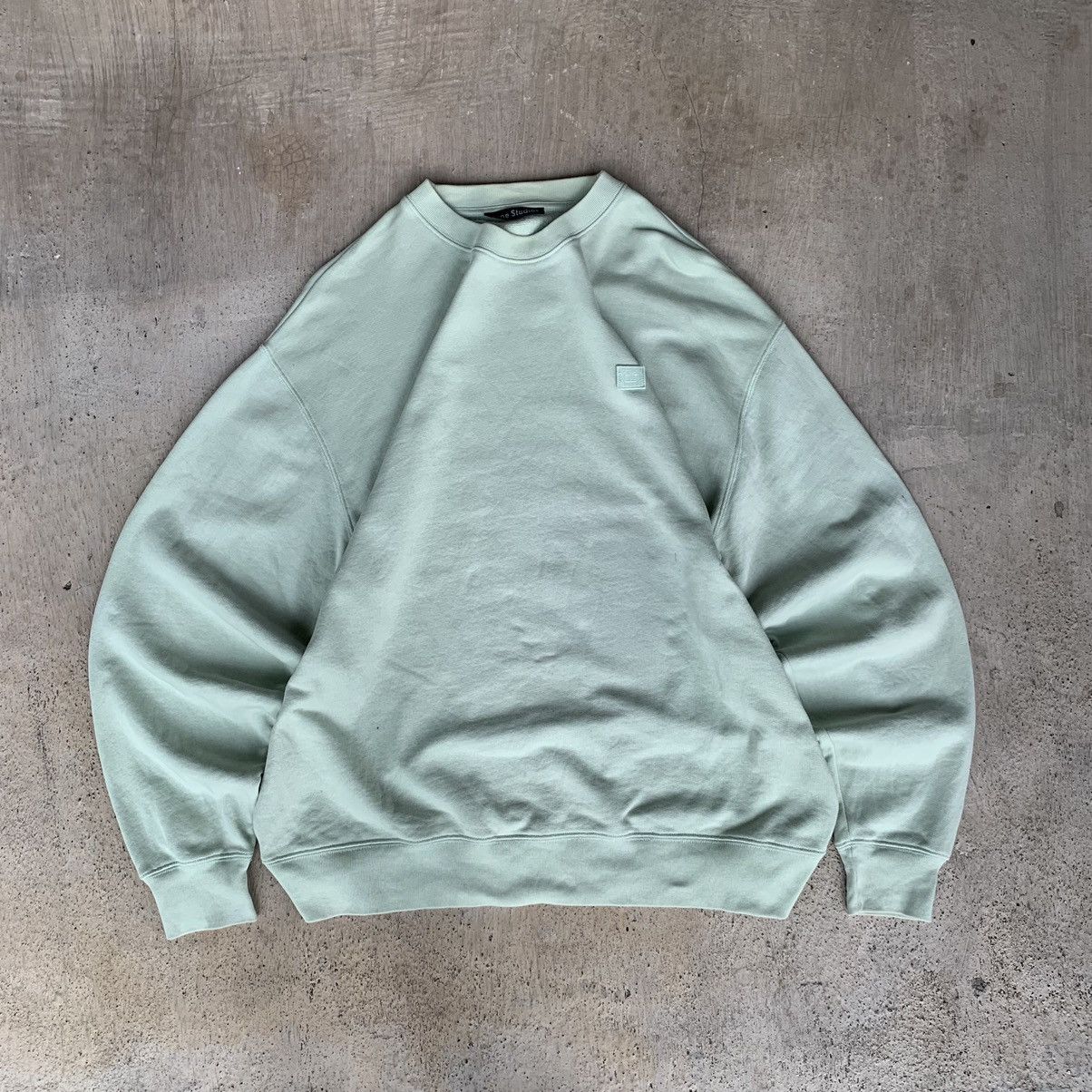 Studios Acne Studios Logo Embroidered Crewneck Nature Sun Fade T-Shirts, Hoodie, Sweatshirt | PodTeesHub.com
