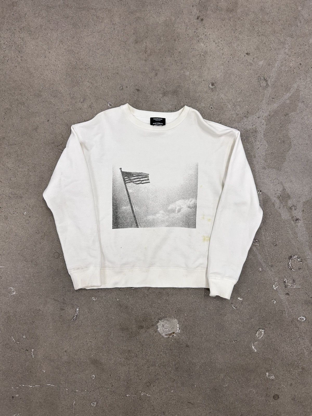 Raf Simons Calvin Klein 205w39nyc Andy Warhol American Flag Sweatshirt T-Shirts, Hoodie | PodTeesHub.com