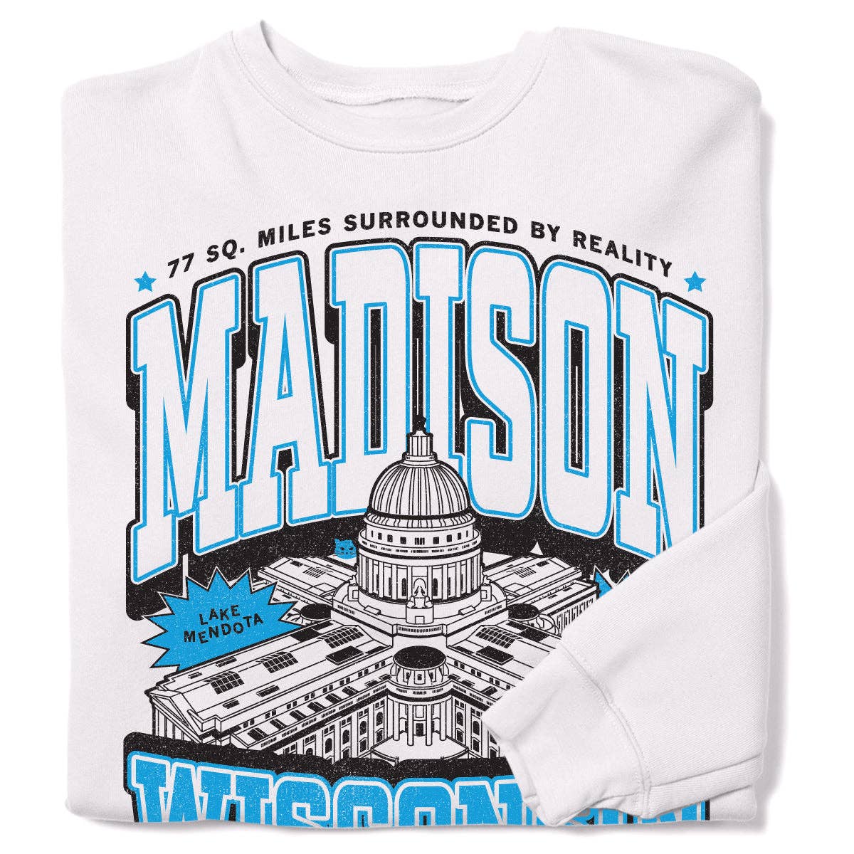 Madison Max Collegiate Crew Sweatshirt T-Shirts, Hoodie | PodTeesHub.com
