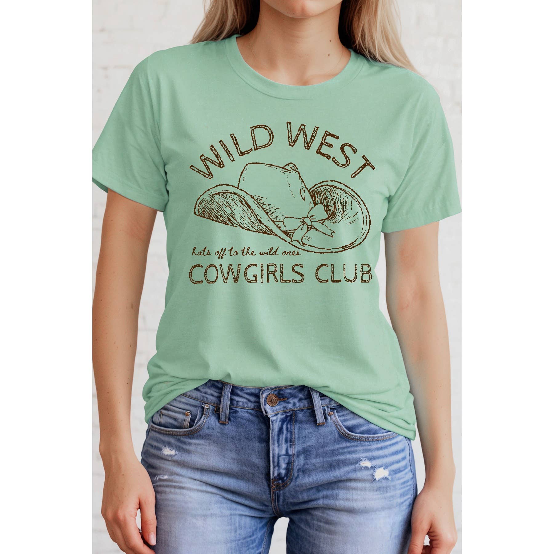 Wild West Cowgirls Club Short Sleeve Tee Hoodie, Sweatshirt | PodTeesHub.com