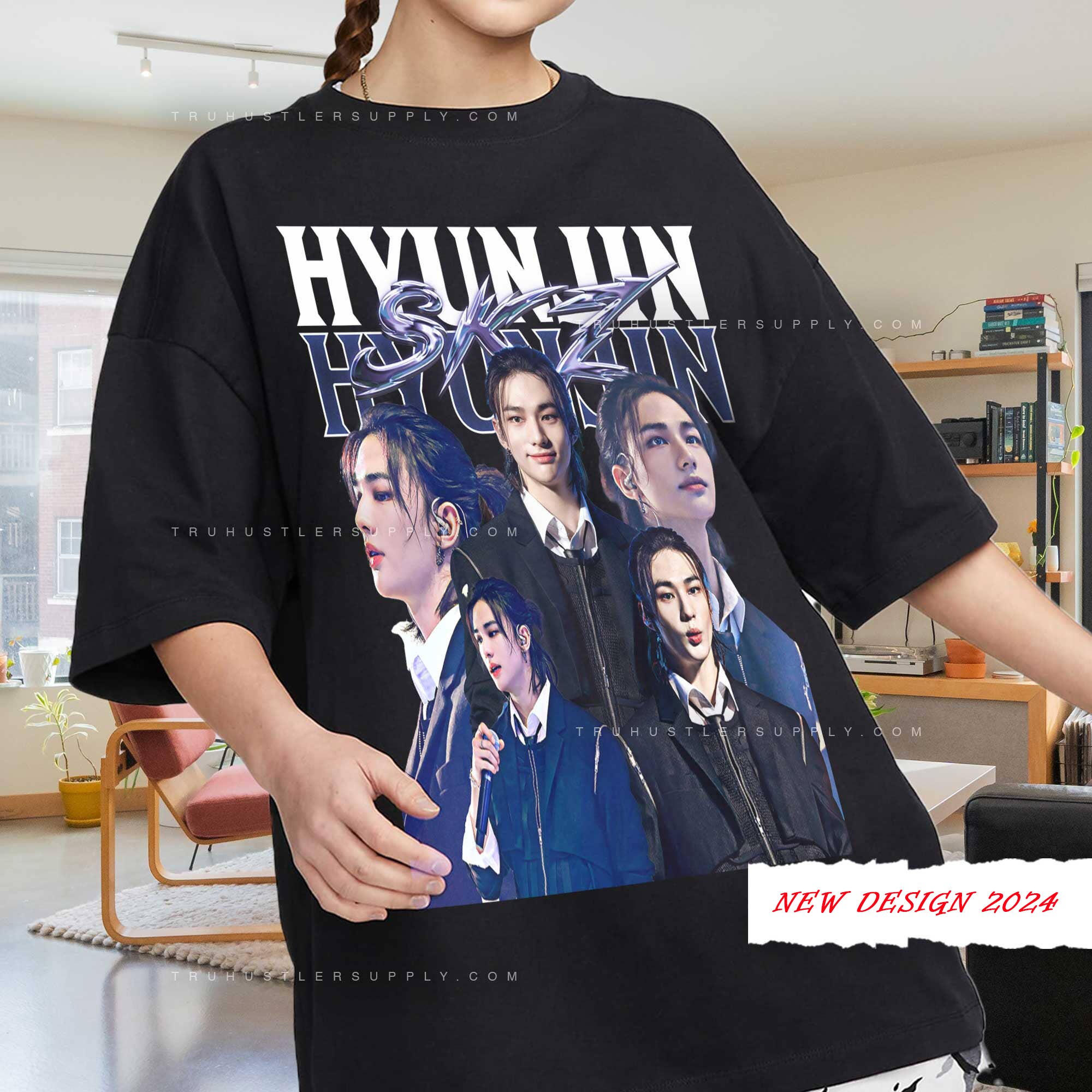 Hyunjin's Stray Kids Tee Collection Retro Skz Graphics, Y2K Hoodie, Sweatshirt | PodTeesHub.com
