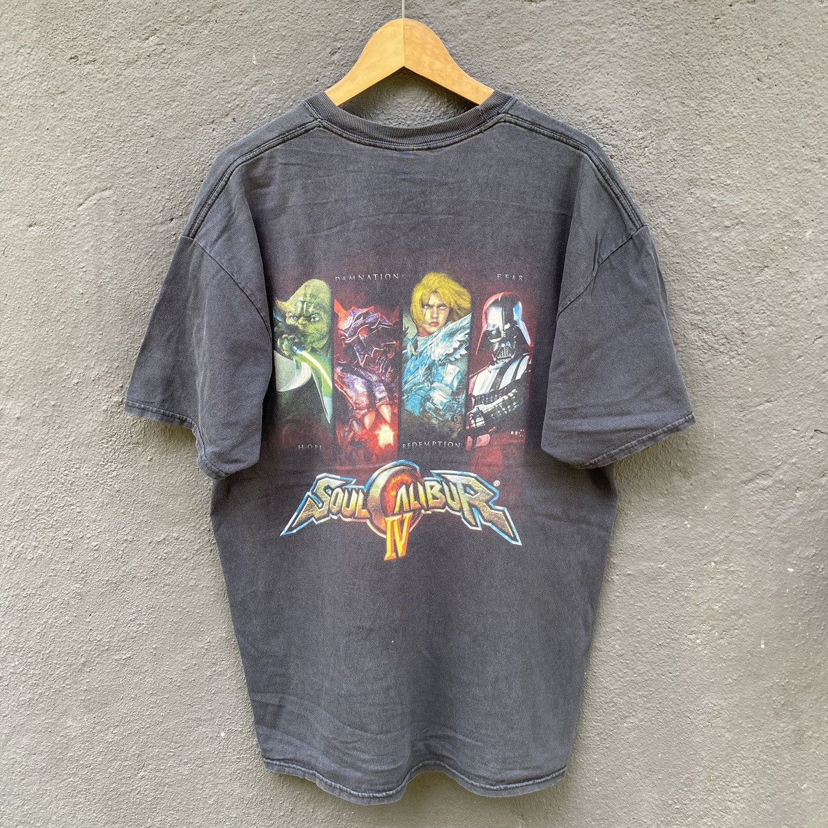 Playstation Thrashed Faded Vintage Soul Calibur Iv Playstation Game Tee Hoodie, Sweatshirt | PodTeesHub.com