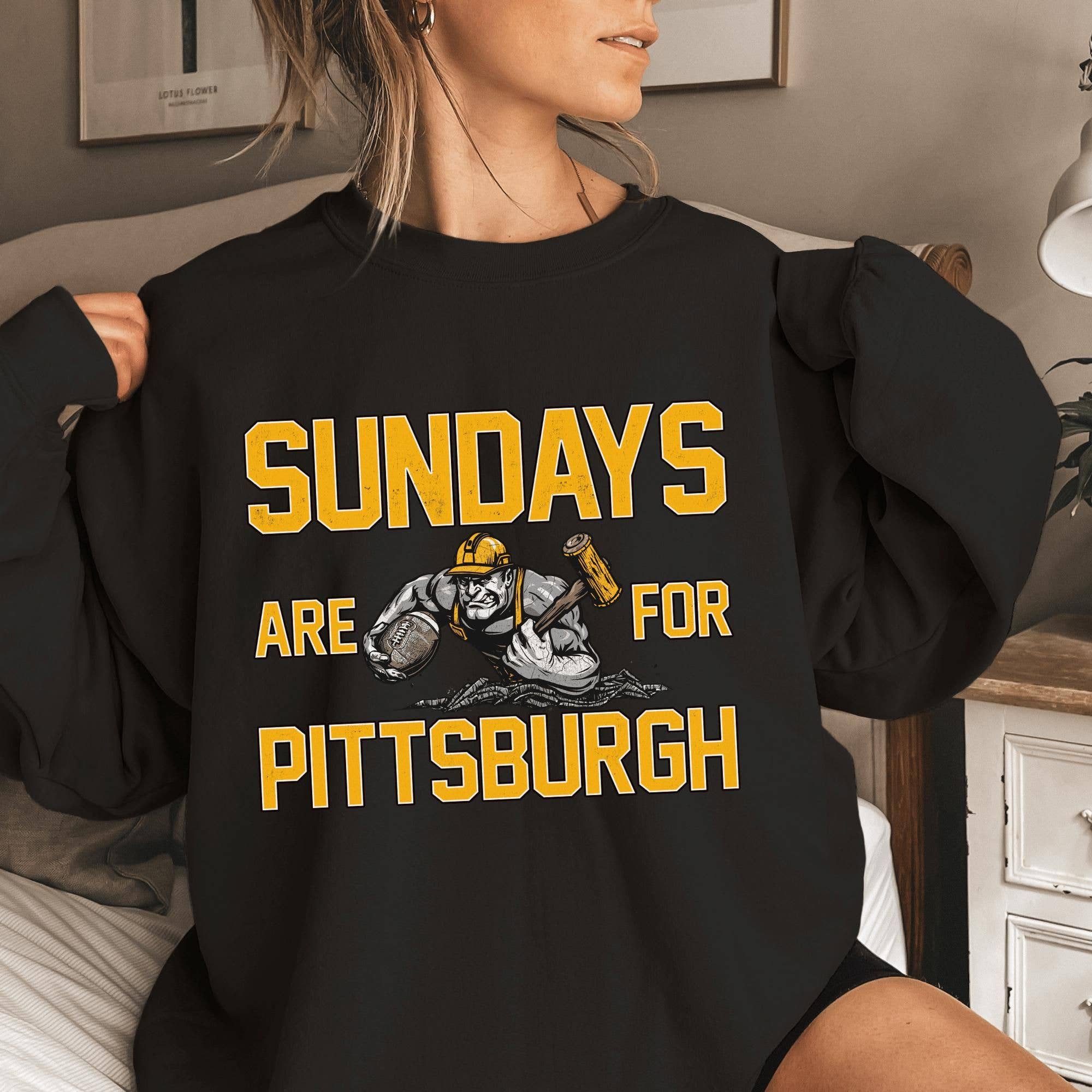 Pittsburgh Gameday Vintage Football Fan Tee Hoodie, Sweatshirt | PodTeesHub.com