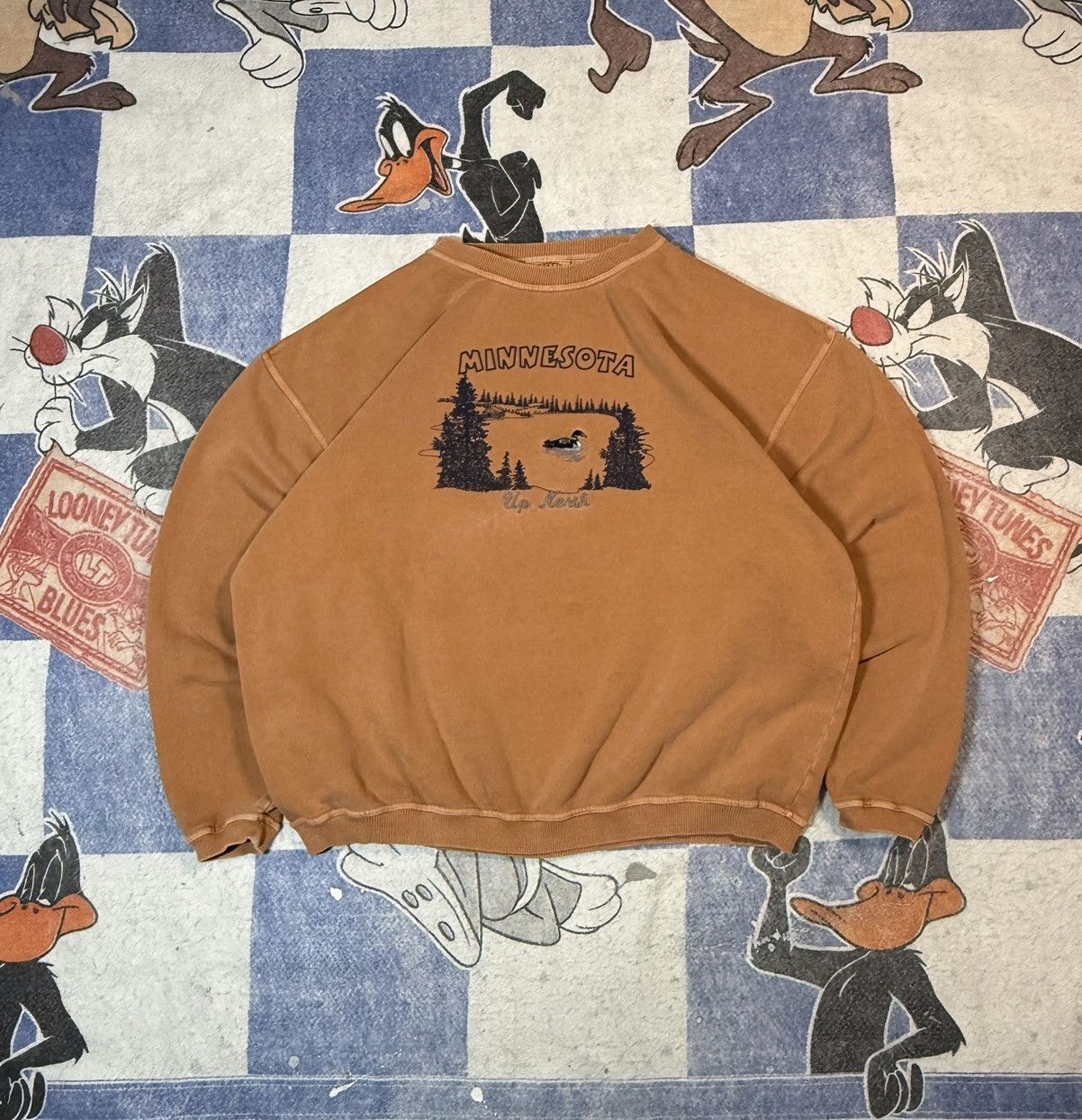 Vintage Up North Minnesota Crewneck T-Shirts, Hoodie, Sweatshirt | PodTeesHub.com