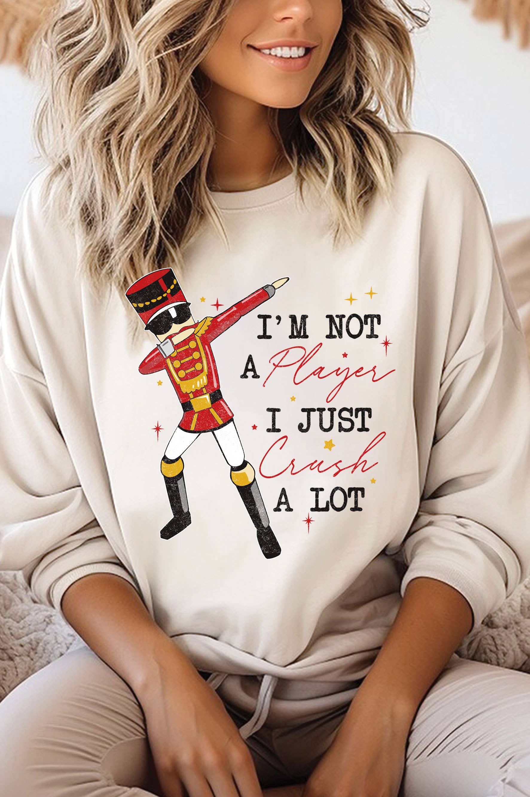 I'm Not A Player I Just Crush A Lot Graphic Brush Sweatshirt T-Shirts, Hoodie | PodTeesHub.com