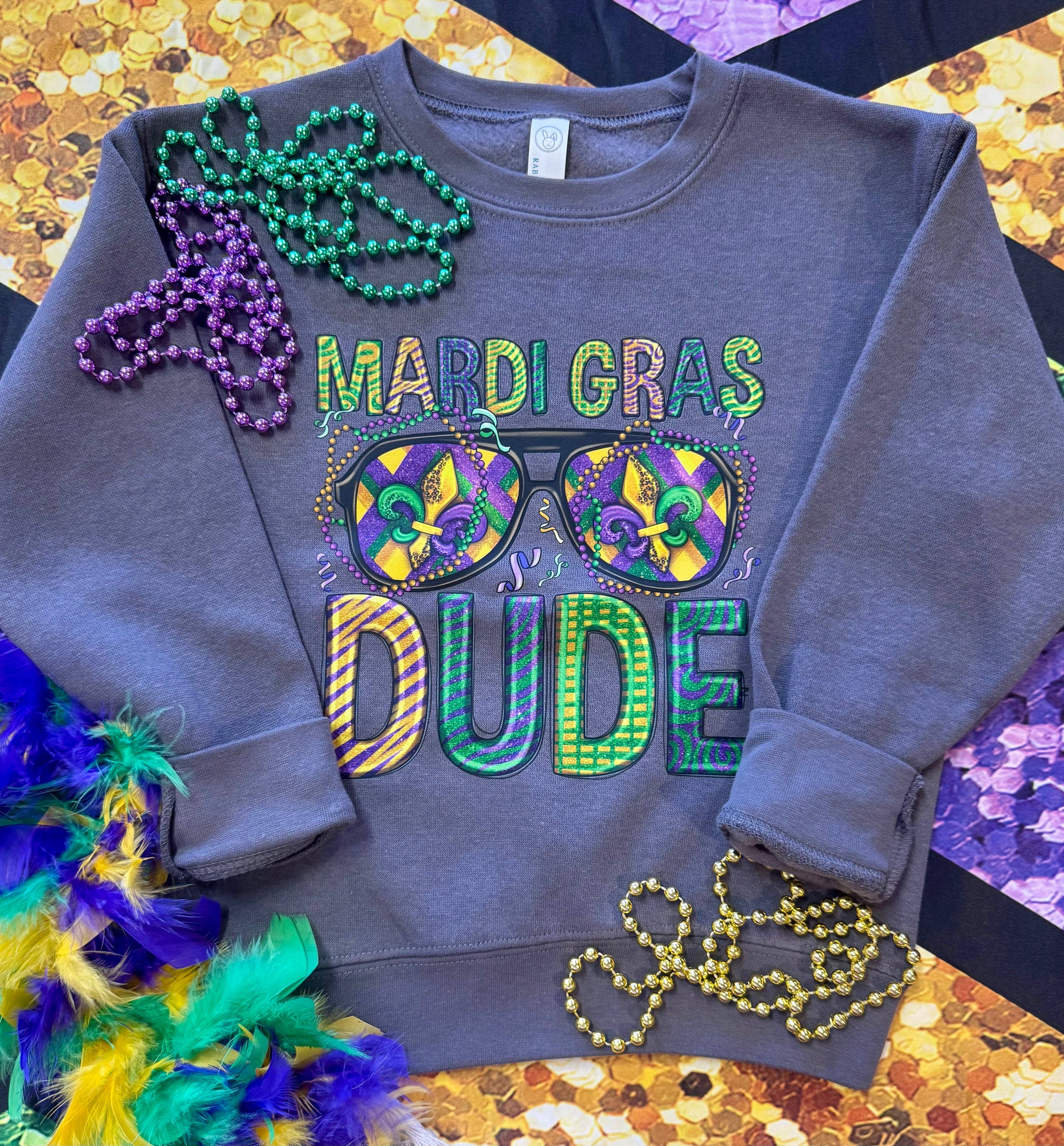 Mardi Gras Dude Sweatshirt/Tee Hoodie | PodTeesHub.com