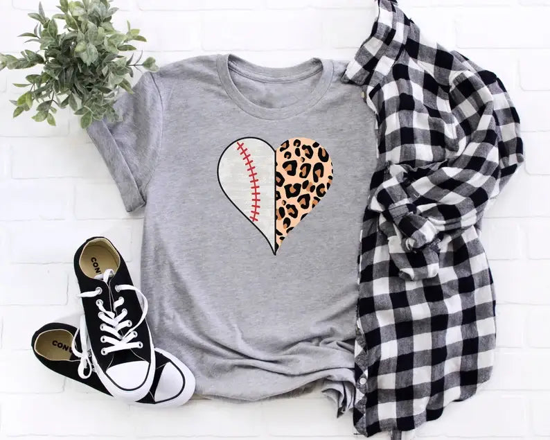Baseball Lover Heart T-Shirt Hoodie, Sweatshirt | PodTeesHub.com