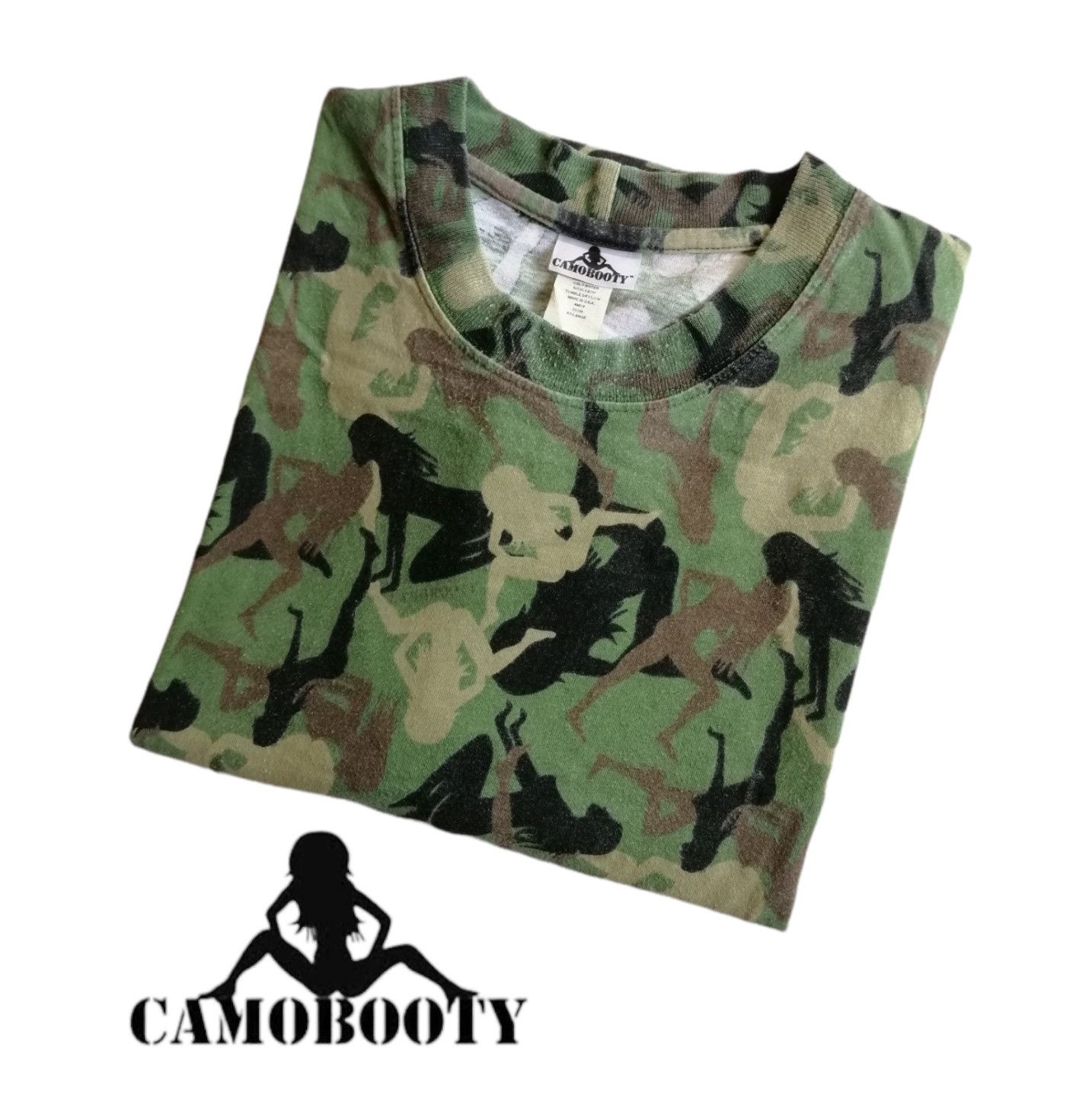 Vintage Camobooty Sexy Camo Printed Tee Shirt Hoodie, Sweatshirt | PodTeesHub.com