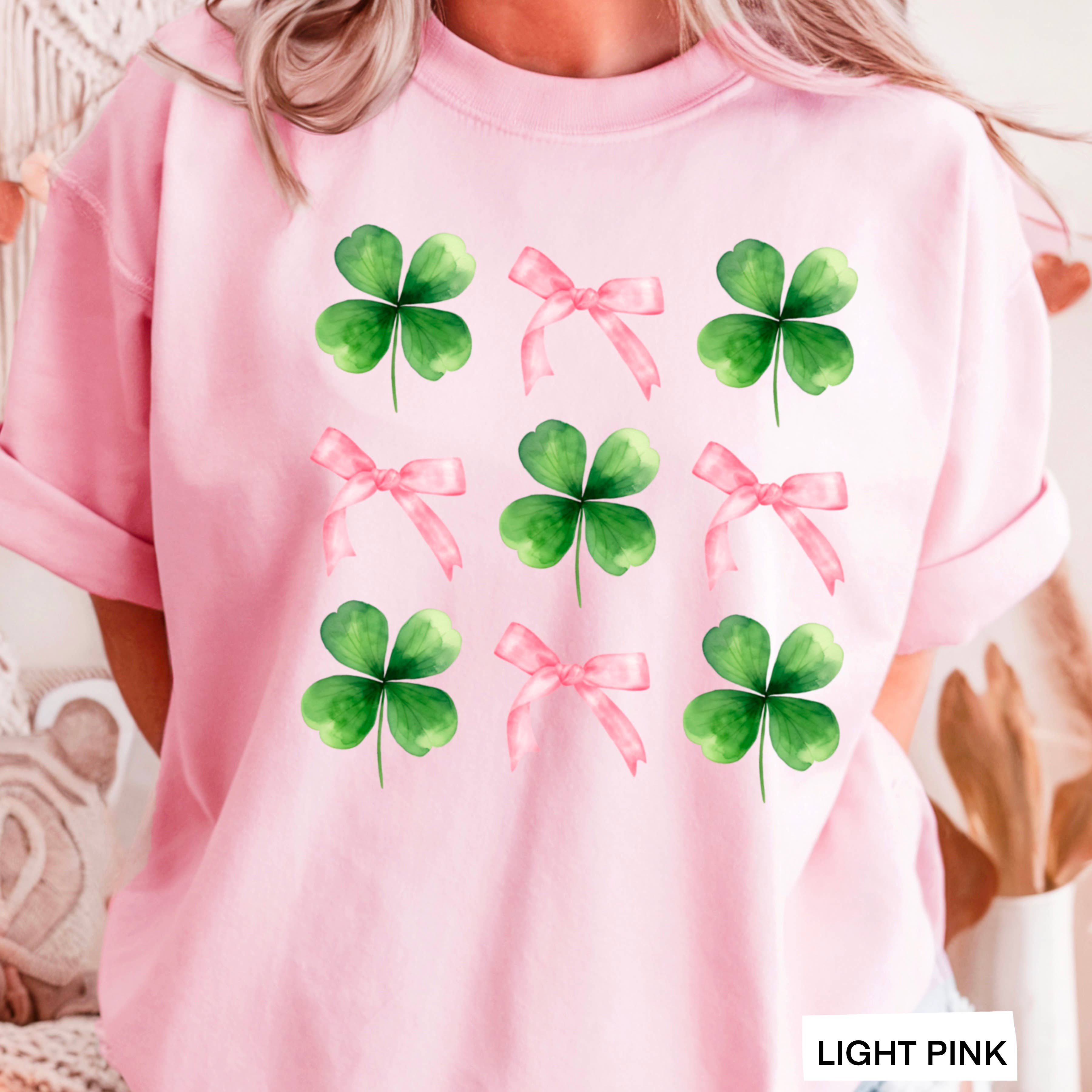Coquette  Clovers St. Patrick’S Day Graphic Shirt | Gildan Hoodie, Sweatshirt | PodTeesHub.com