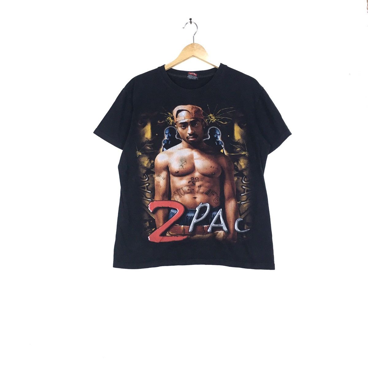 Rap Tees Rare Vintage Early 2000 S Tupac Shakur T Shirt Big Print Hoodie, Sweatshirt | PodTeesHub.com